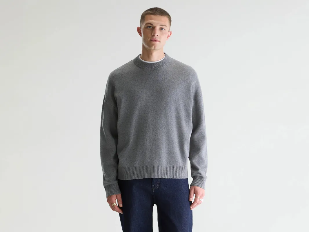 Geolem crewneck sweater  (261 / M / MID GREY) sold by Bellrose
