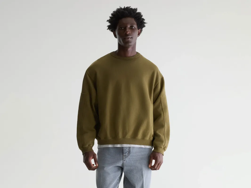 Fapien crewneck sweatshirt (261 / M / MILITARY) made by Bellerose