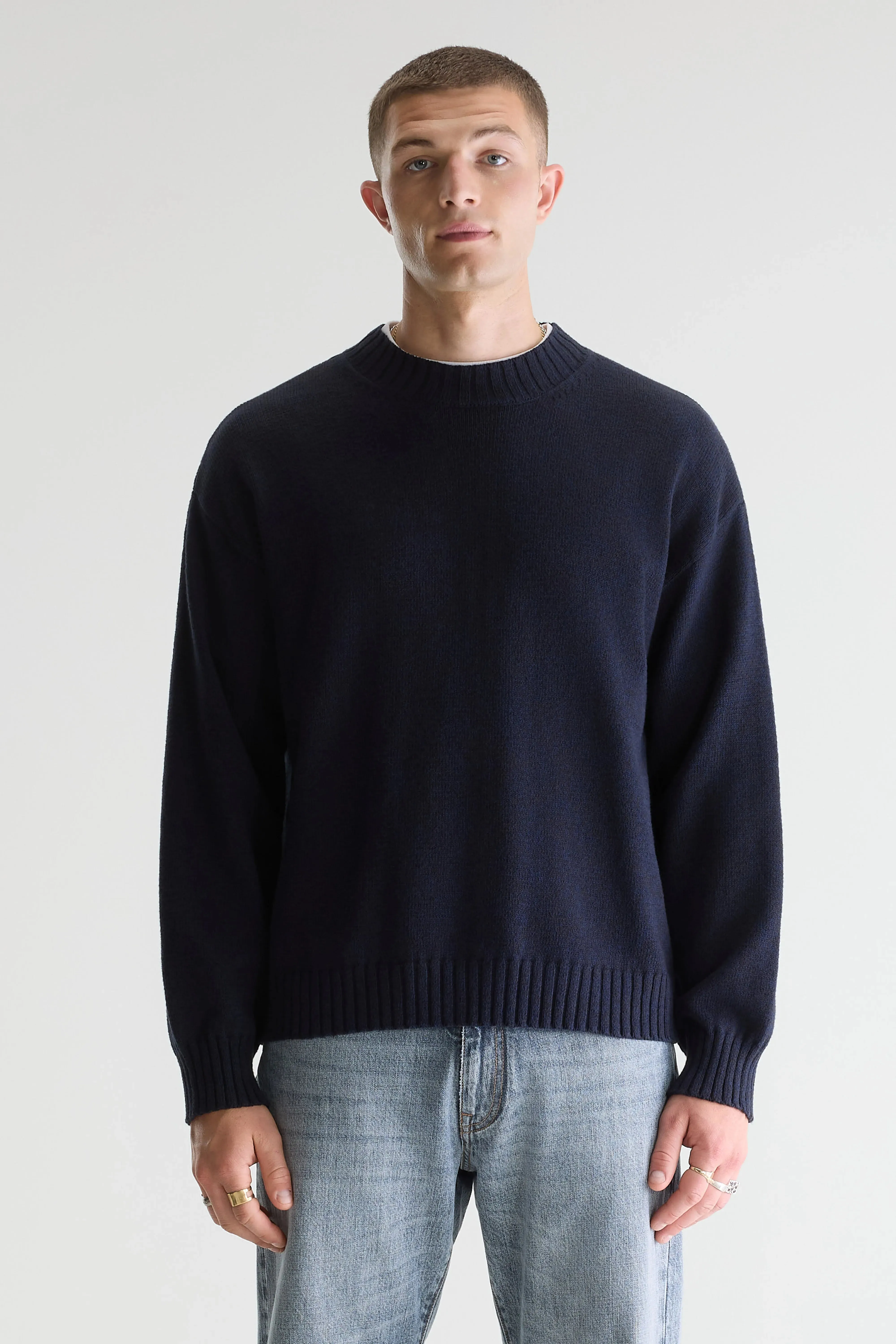 Grimo two-tone sweater (261 / M / BLACK BLUE) sold by Bellrose product image thumbnail 2