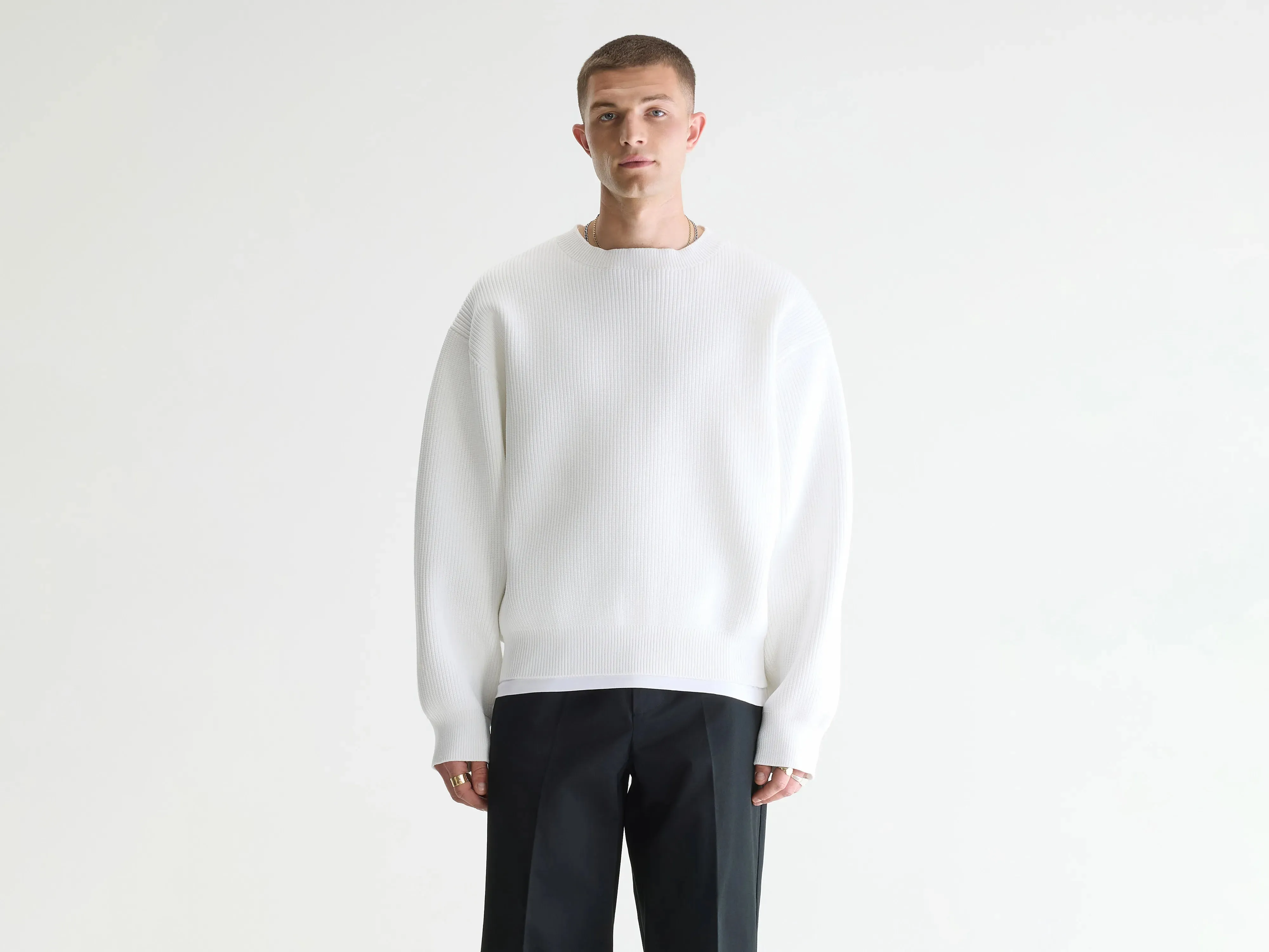 Alyes structured sweater (261 / M / WHITE) sold by Bellrose