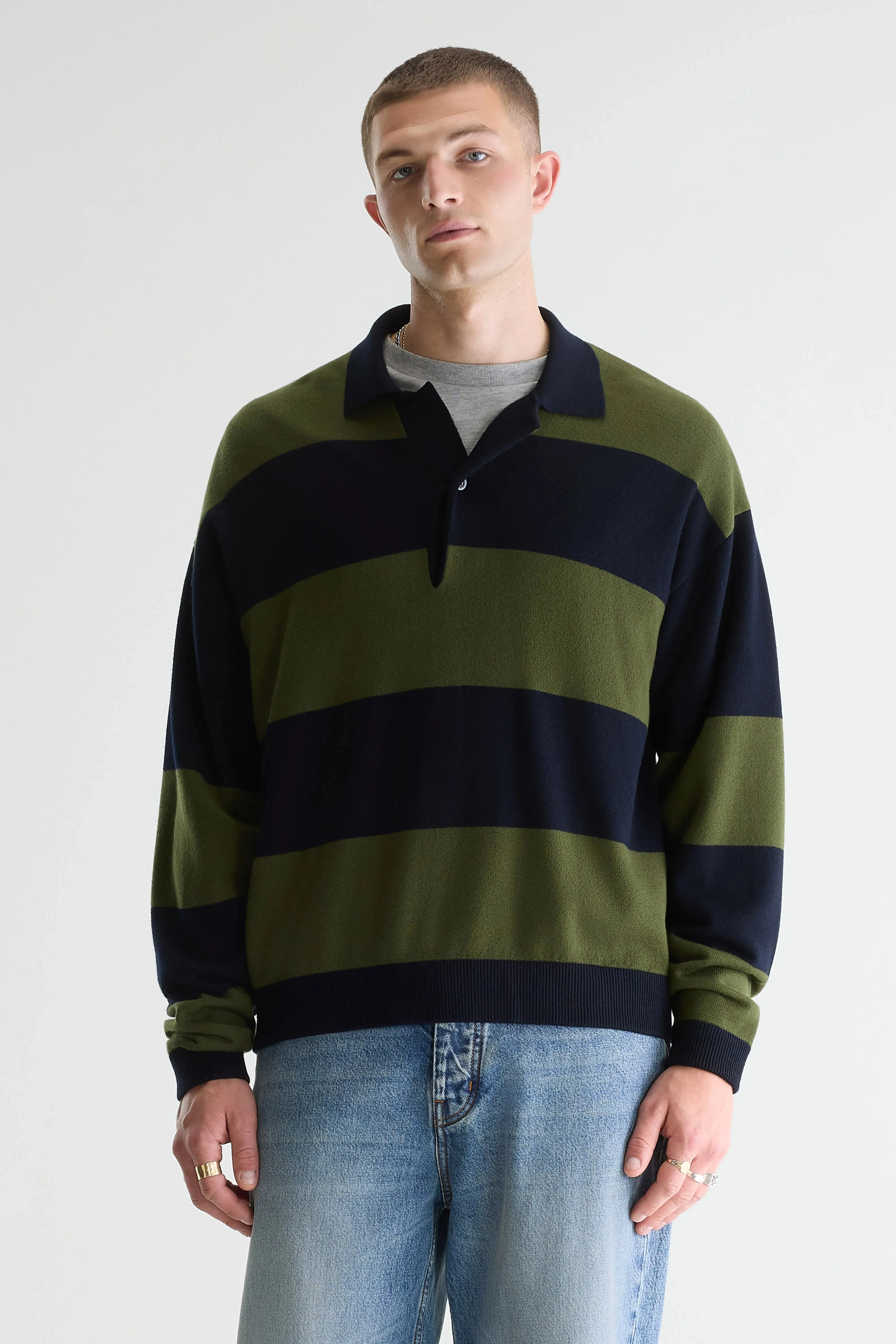 Siaze striped polo (261 / M / STRIPE B) sold by Bellrose product image thumbnail 2