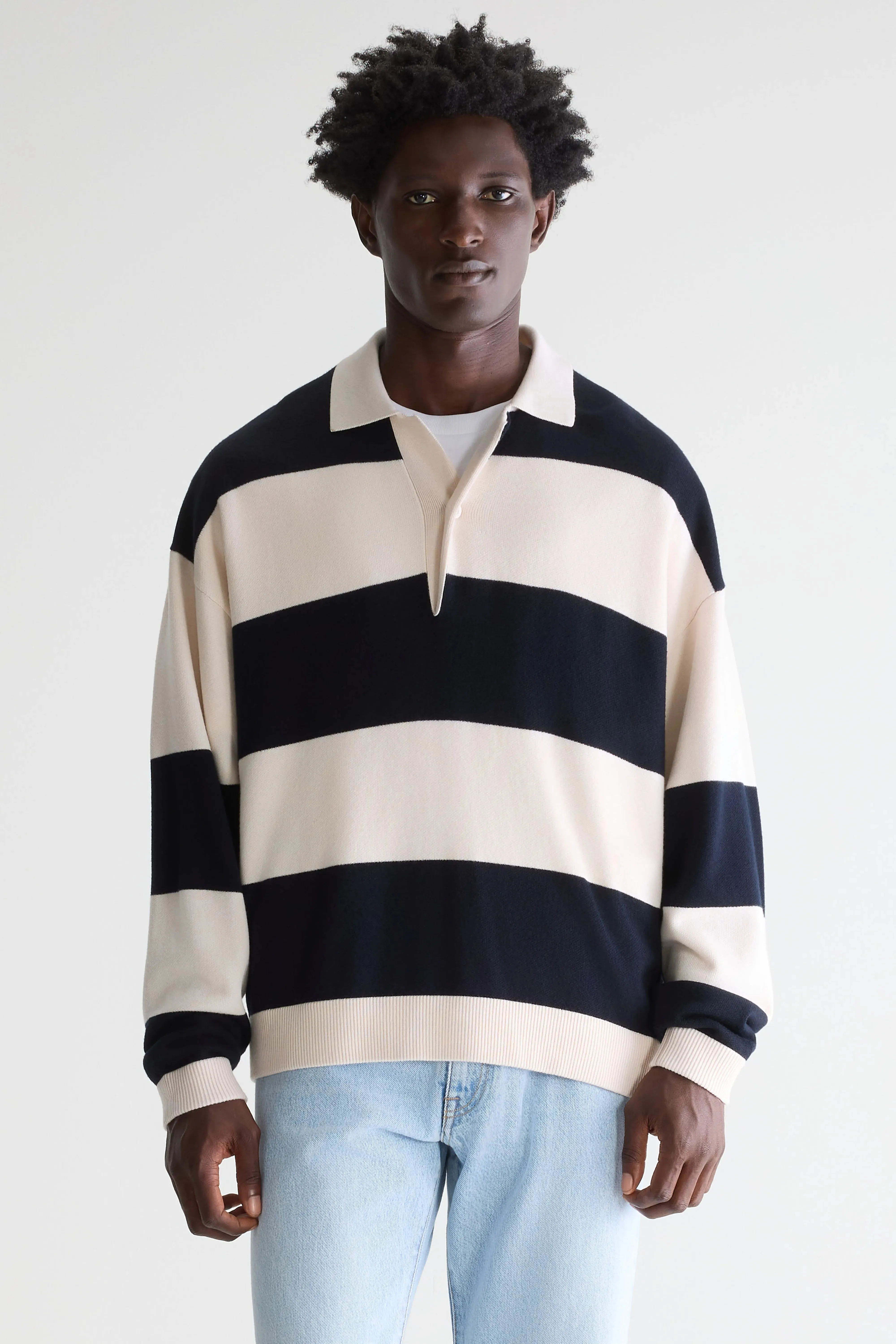 Siaze striped polo (261 / M / STRIPE A) sold by Bellrose product image thumbnail 2