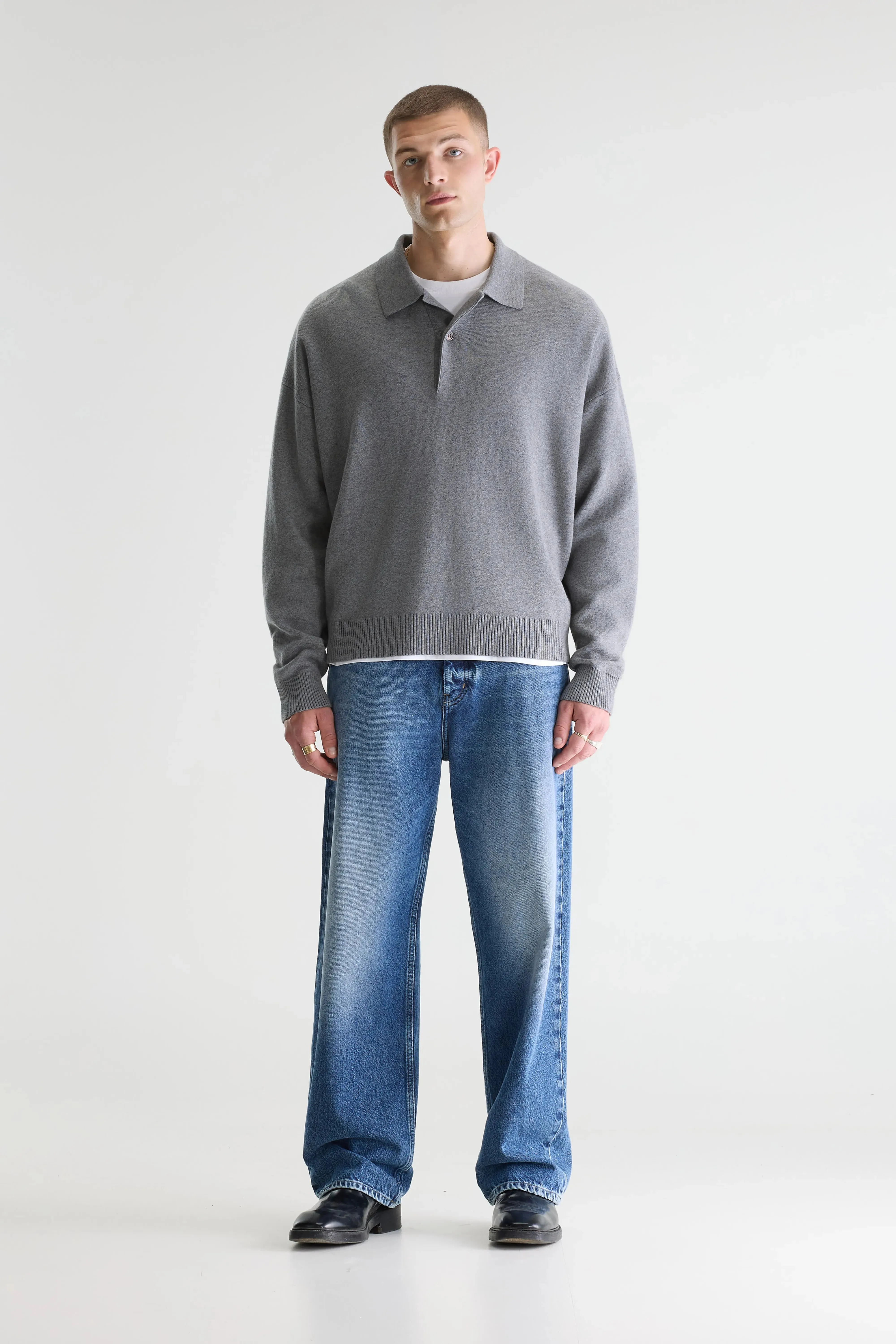 Geobo polo neck sweater (261 / M / MID GREY) sold by Bellrose product image thumbnail 3