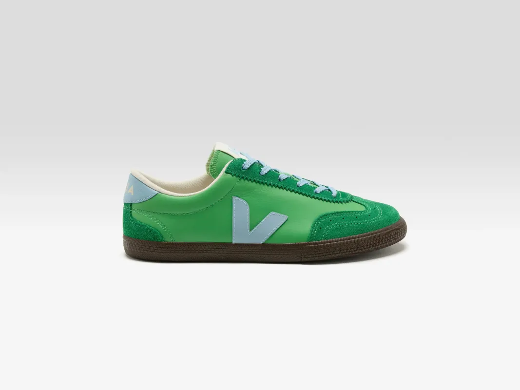 Volley O.T. Leather for Women  (261 / W / FLUO GREEN) made by Veja