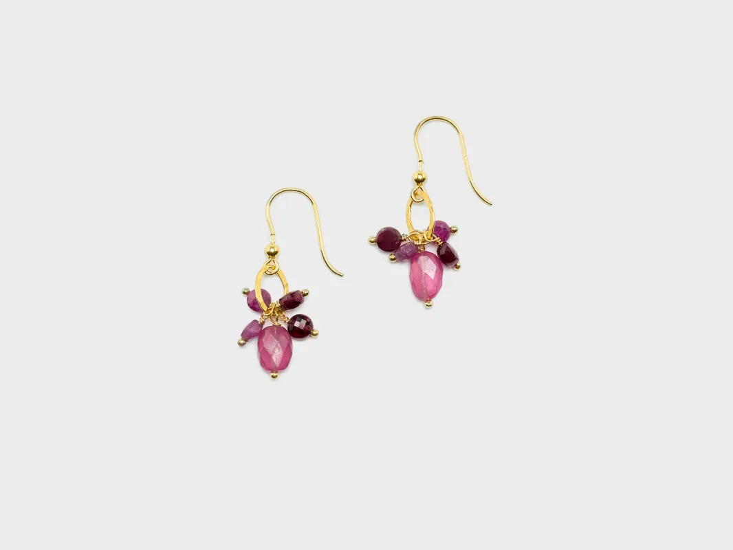 Mirtillo Earrings  (261 / W / MULTICOLOR) made by Bellrose