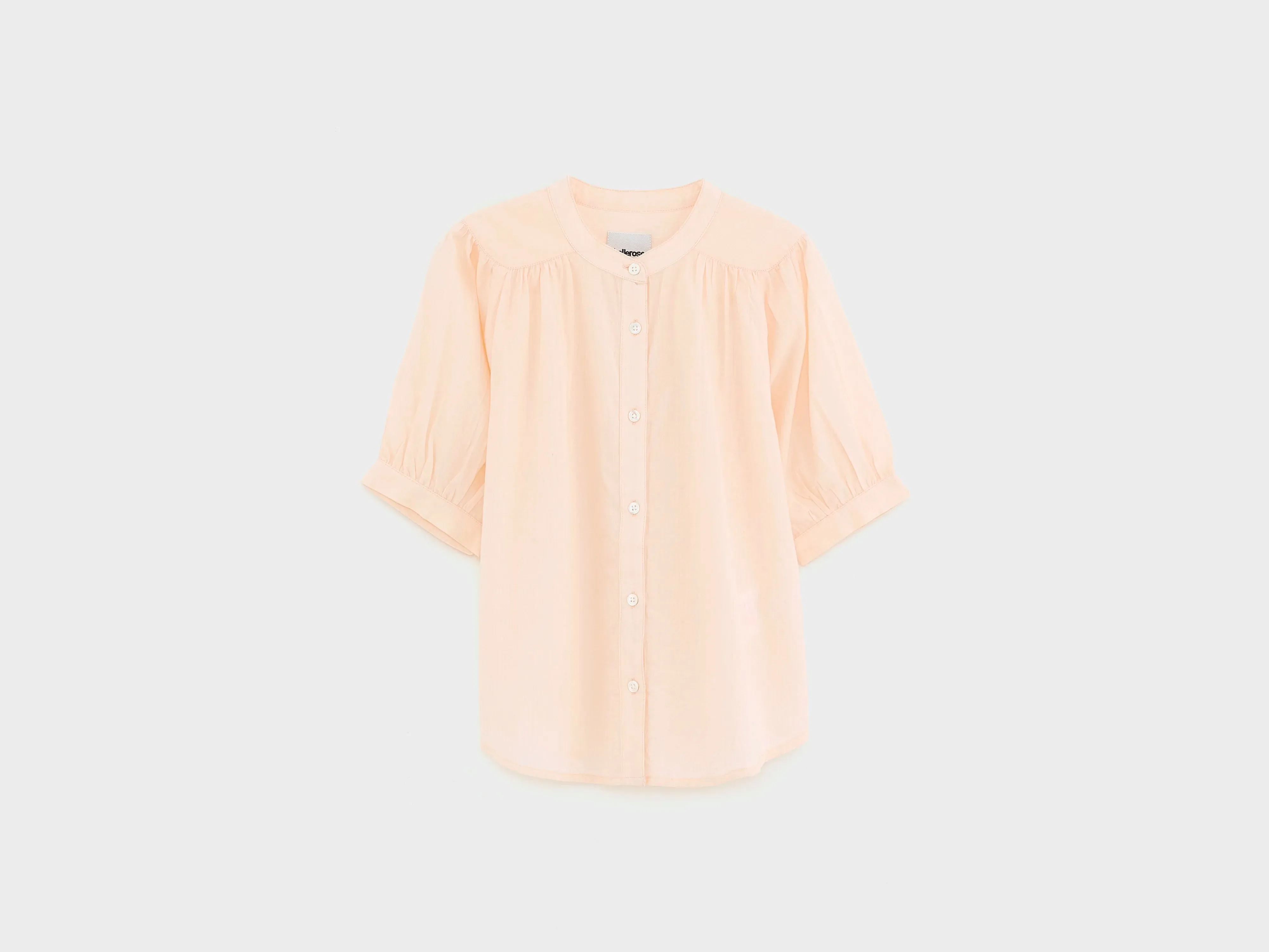 Hopsa short-sleeve blouse (261 / G / LIGHT ROSE) sold by Bellrose