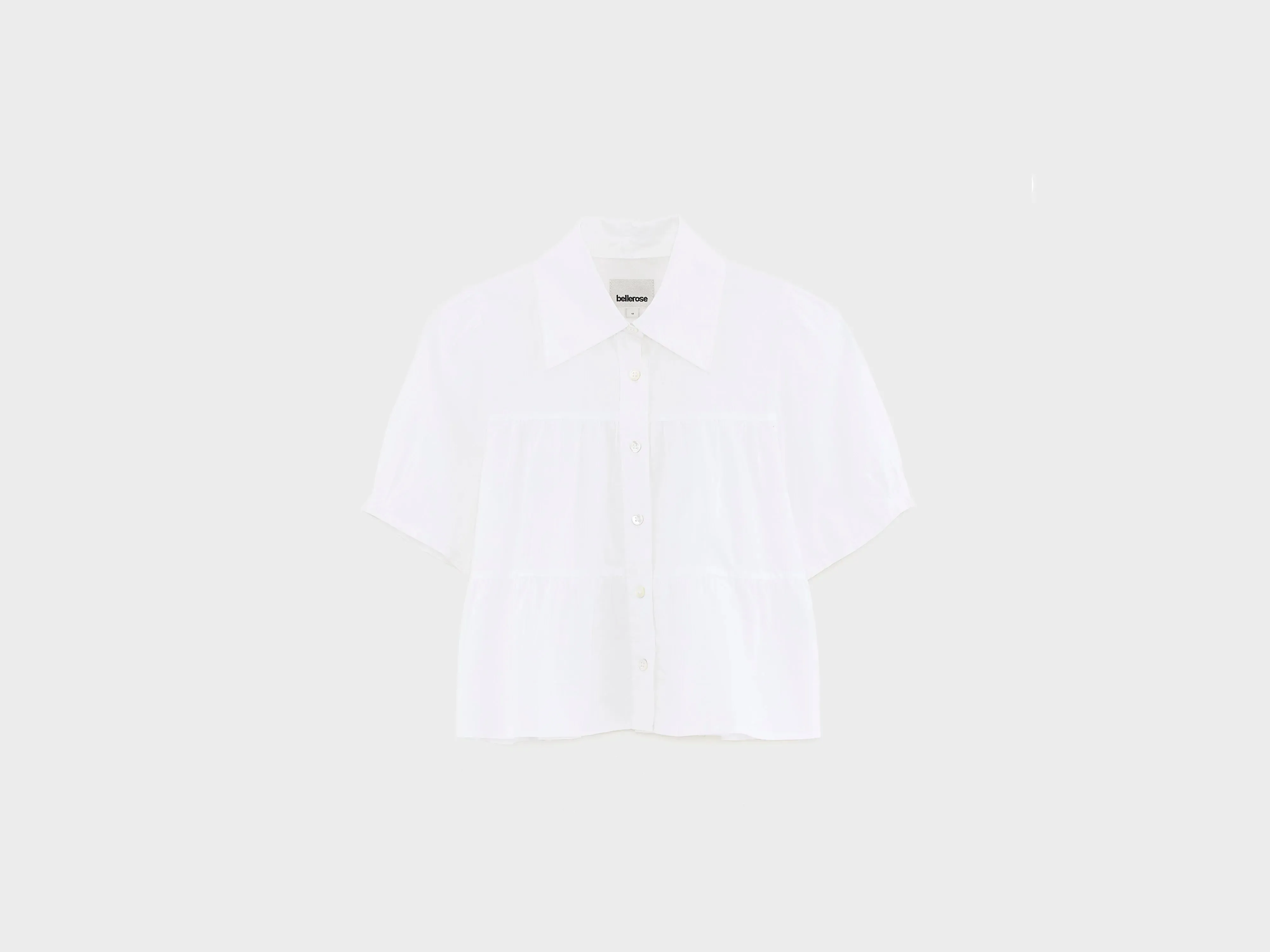 Helo cropped shirt (261 / G / WHITE) sold by Bellrose