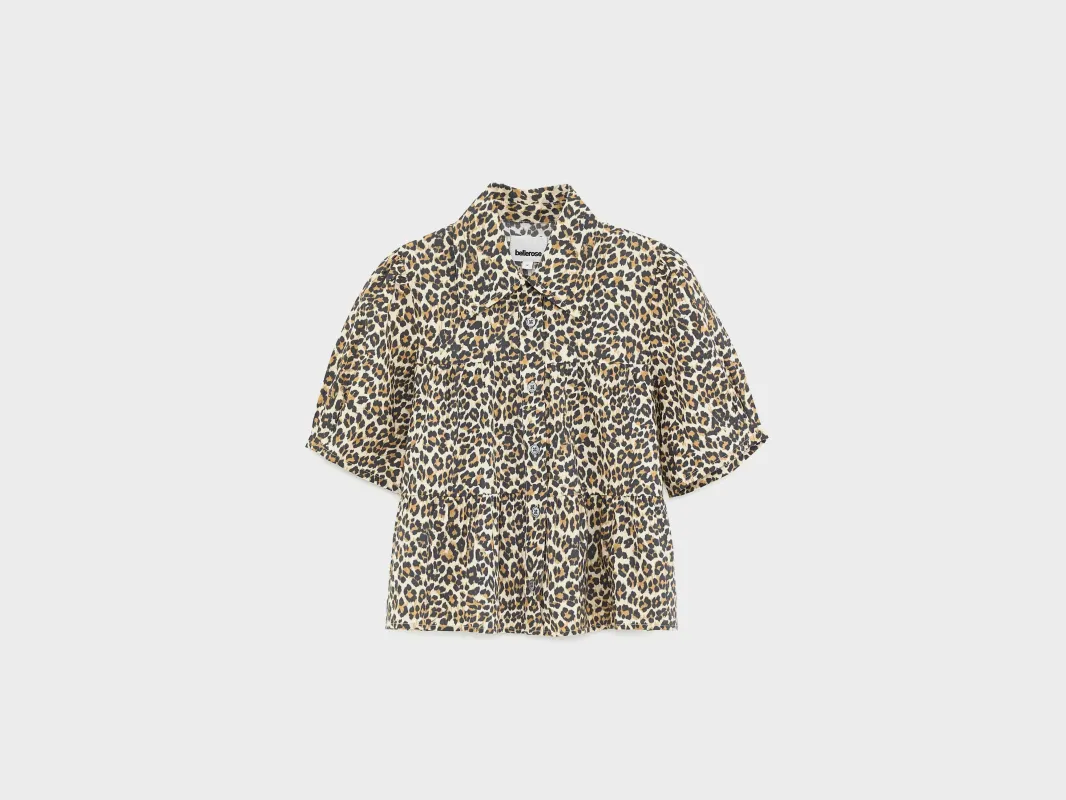 Helo leopard print shirt (261 / G / COMBO A) made by Bellerose