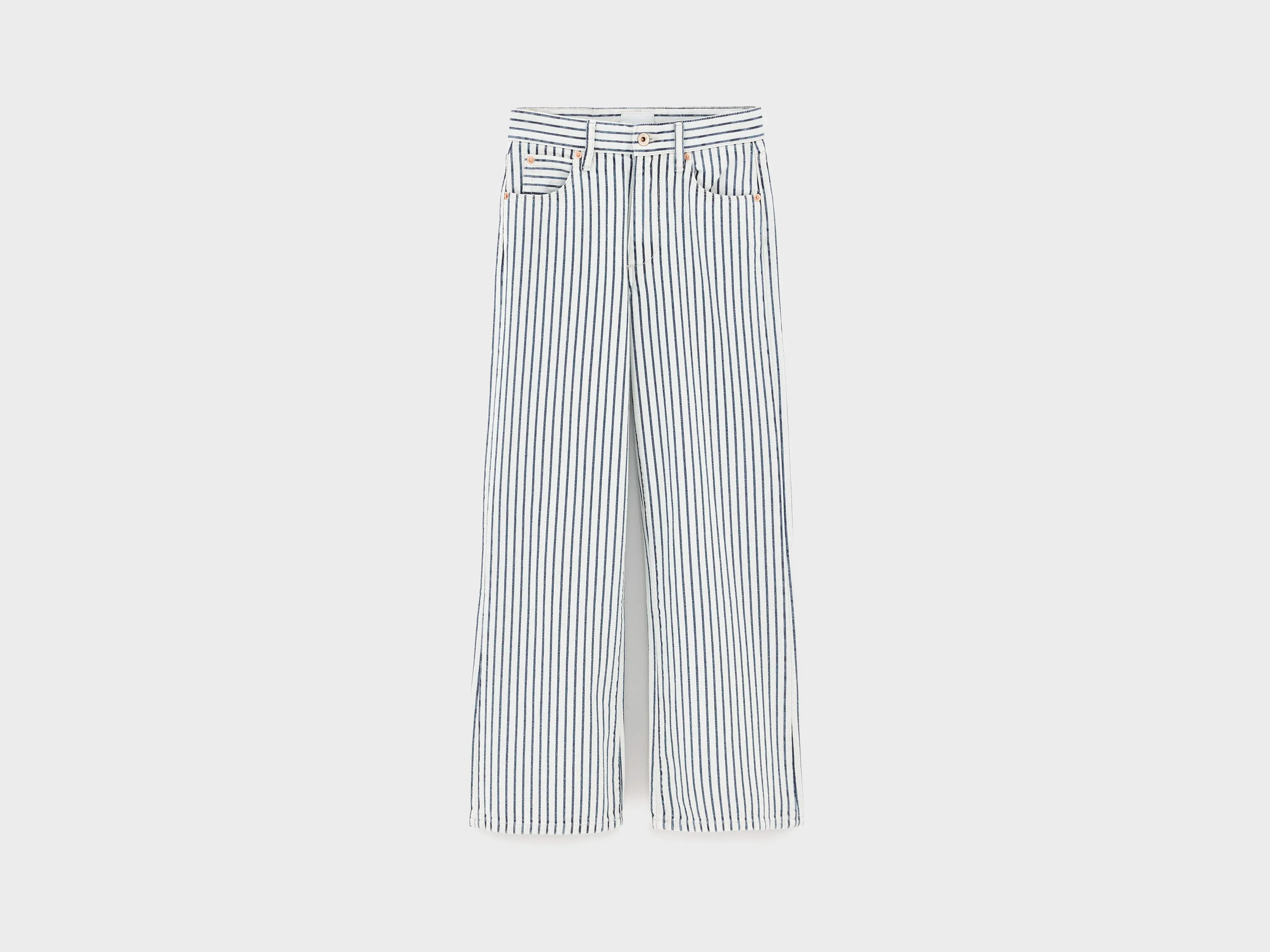 Popies flared jeans (261 / G / STRIPE B) sold by Bellrose