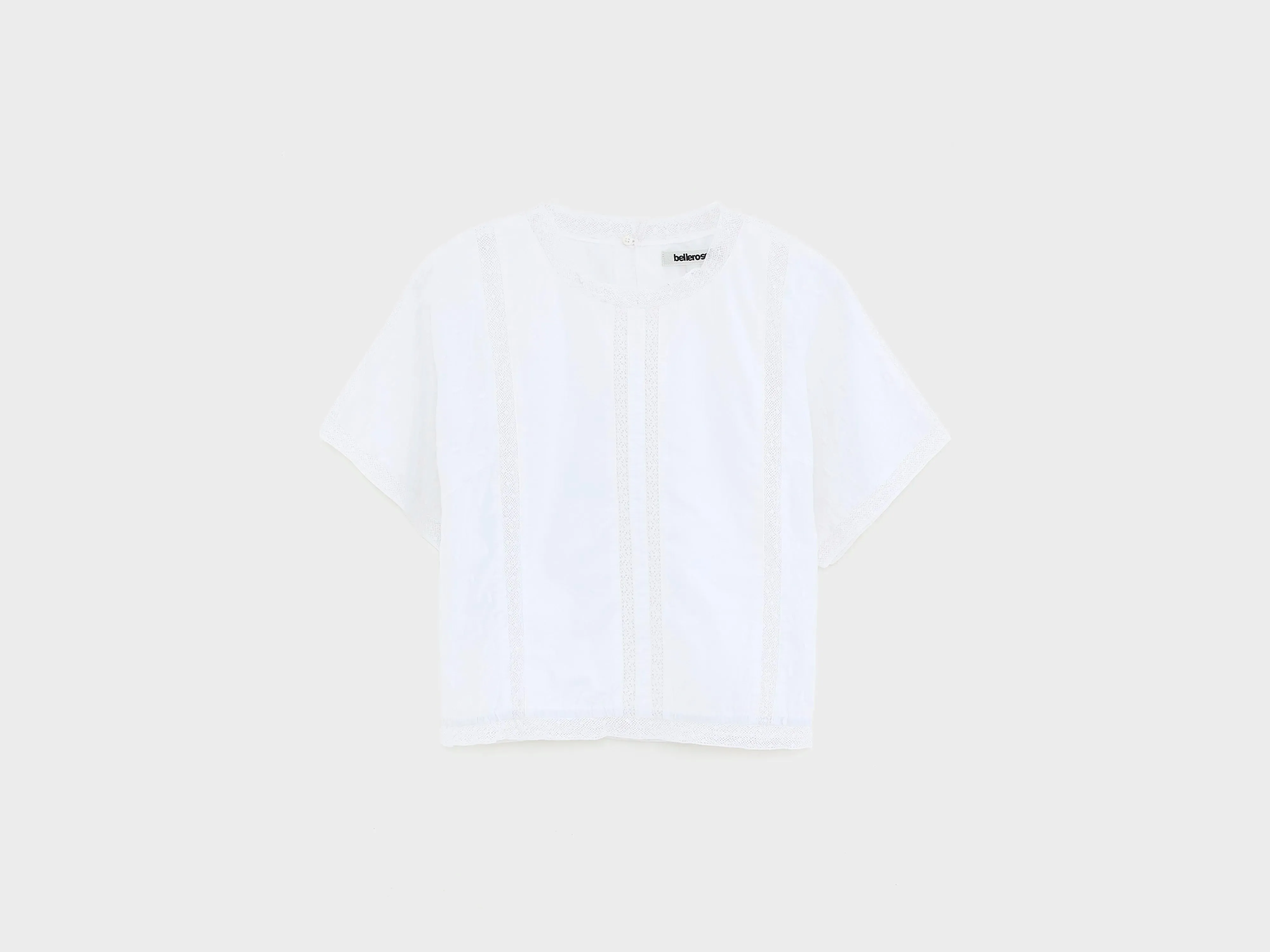 Hyacin cropped blouse (261 / G / WHITE) sold by Bellrose