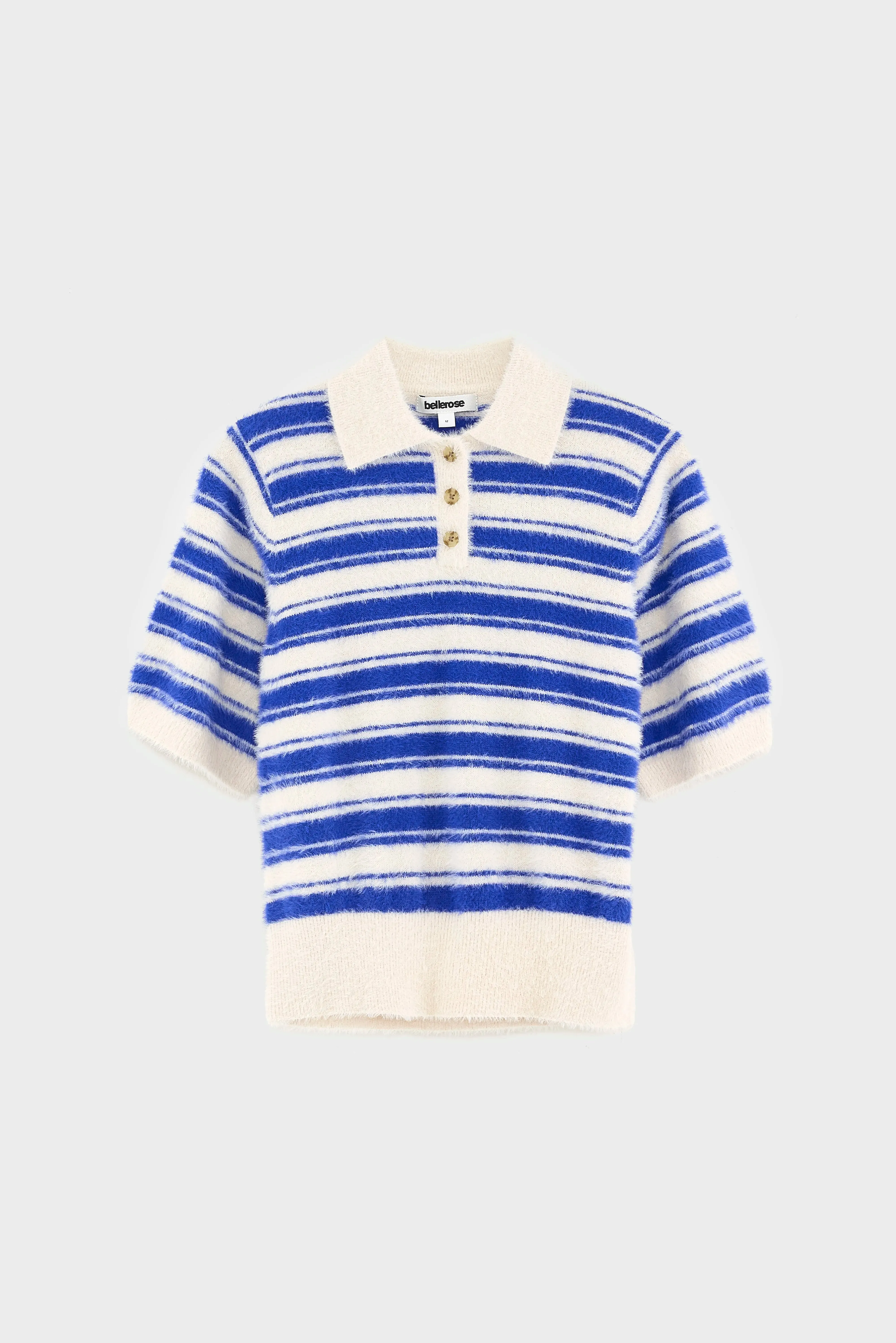 Golle knitted polo (261 / G / STRIPE A) sold by Bellrose product image thumbnail 2