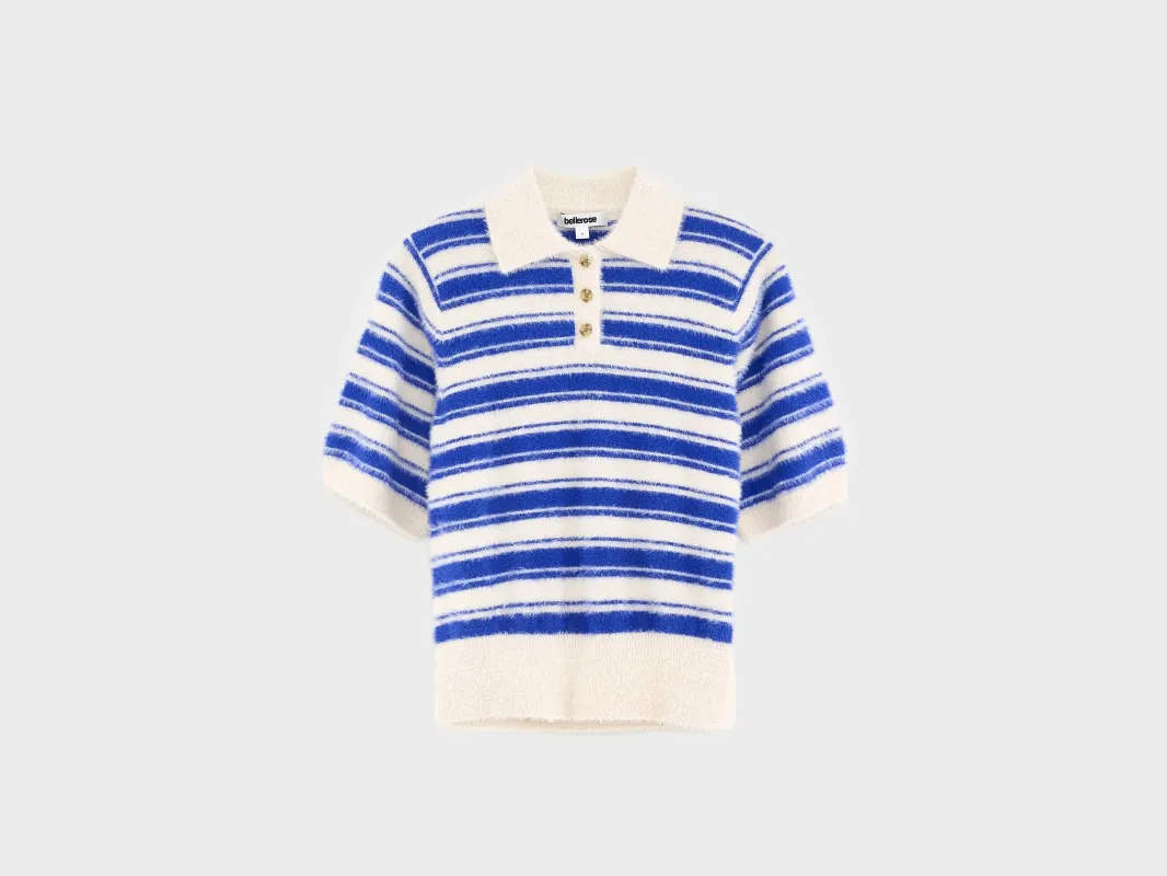 Golle knitted polo (261 / G / STRIPE A) made by Bellerose