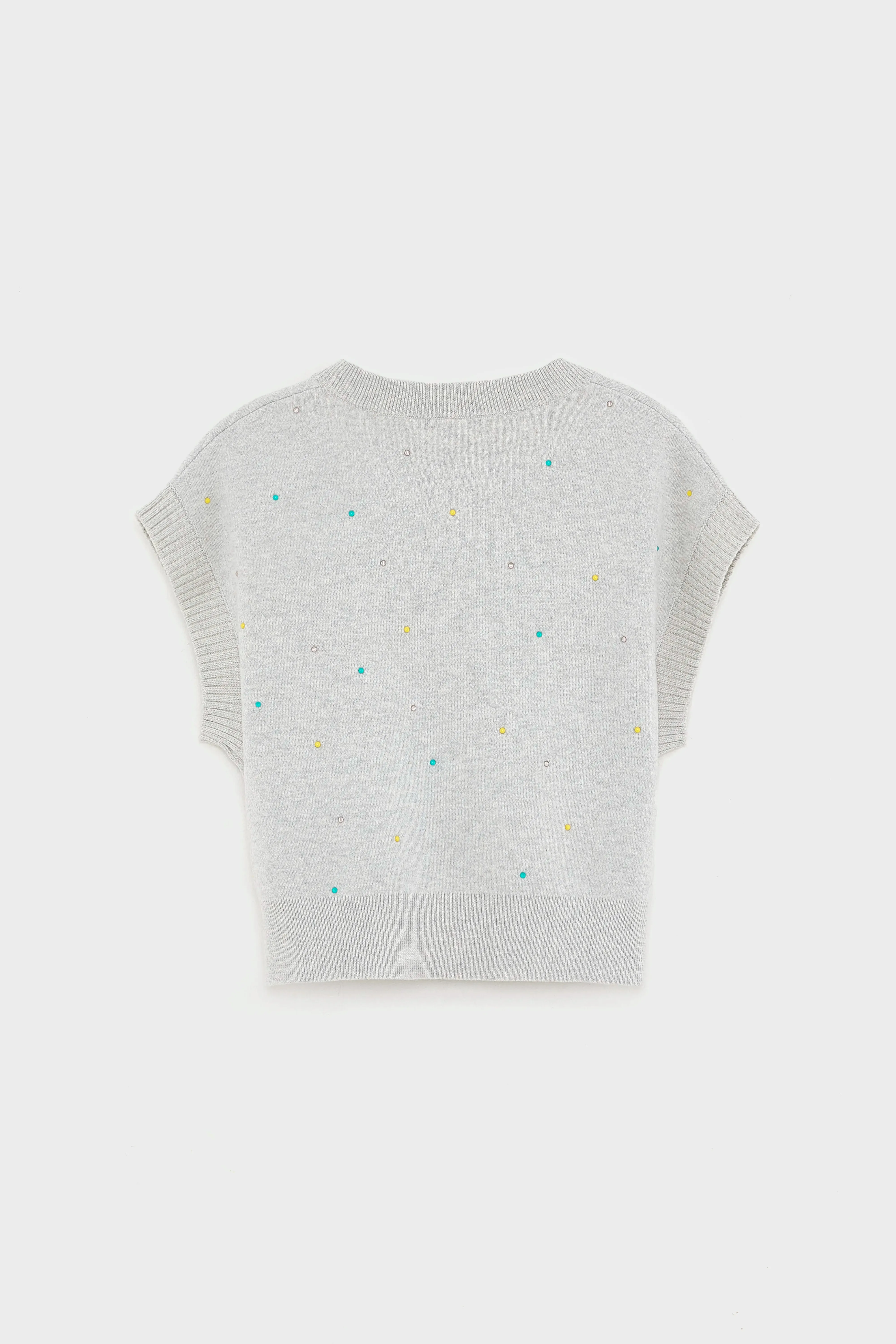 Anguy sleeveless sweater (261 / G / OYSTER) sold by Bellrose product image thumbnail 3
