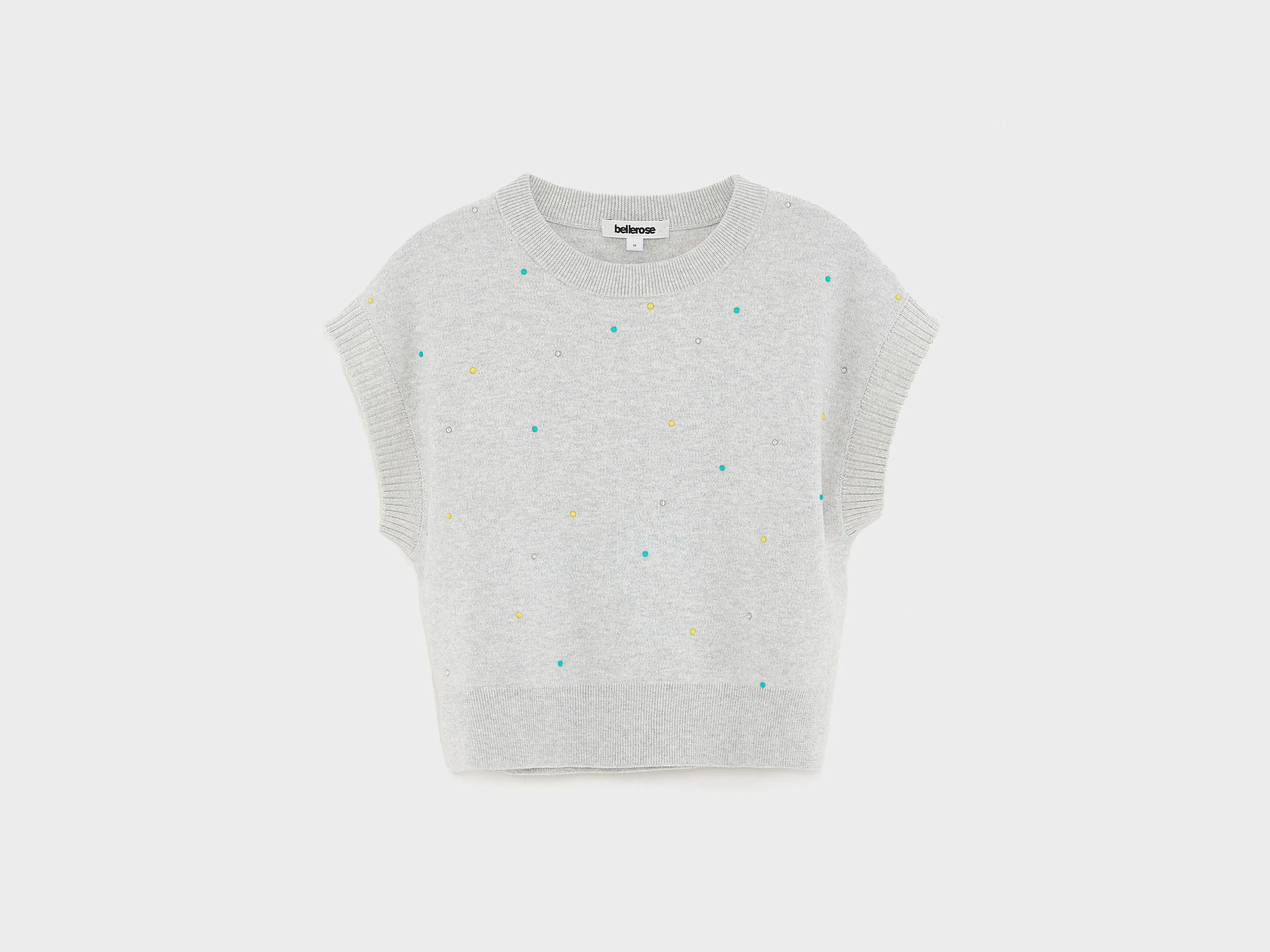 Anguy sleeveless sweater (261 / G / OYSTER) sold by Bellrose