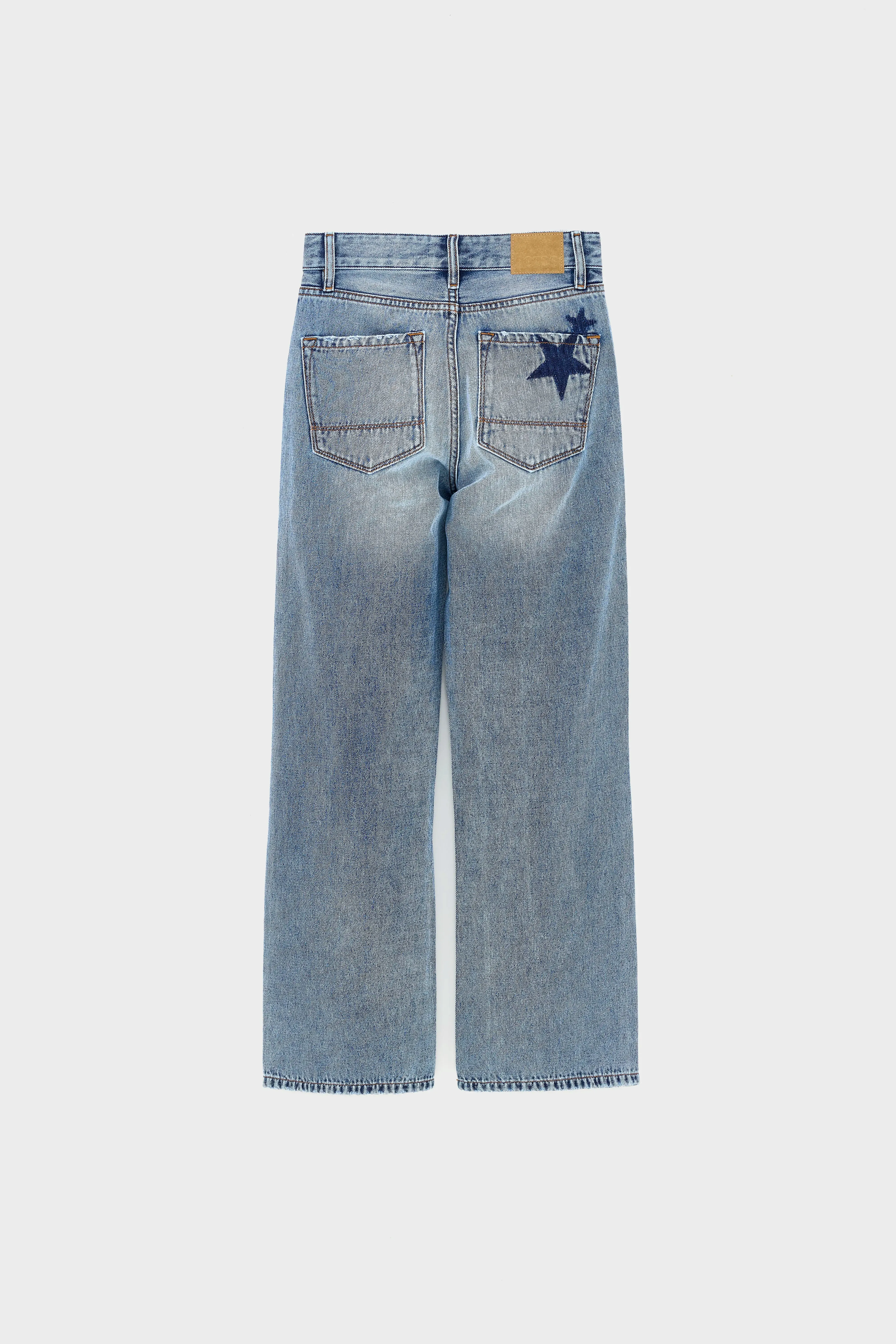 Popies flared jeans (261 / G / LT BLUE STONE) sold by Bellrose product image thumbnail 3