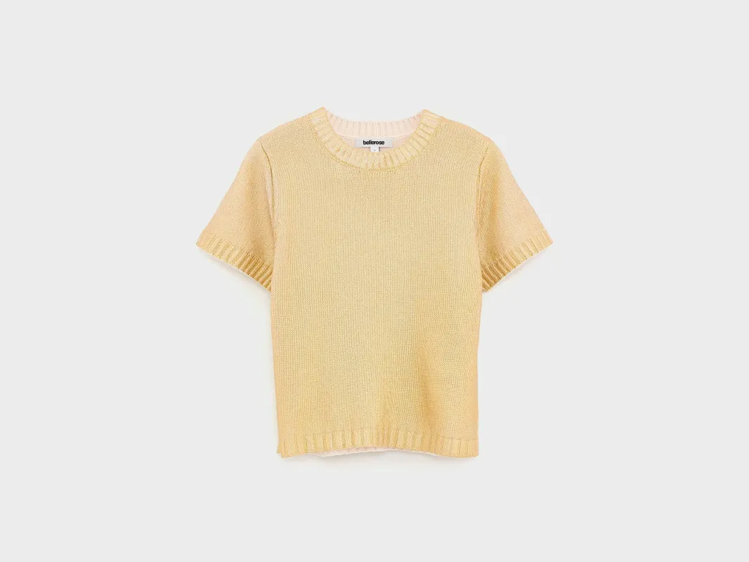 Arat short-sleeve sweater (261 / G / GOLD) made by Bellerose
