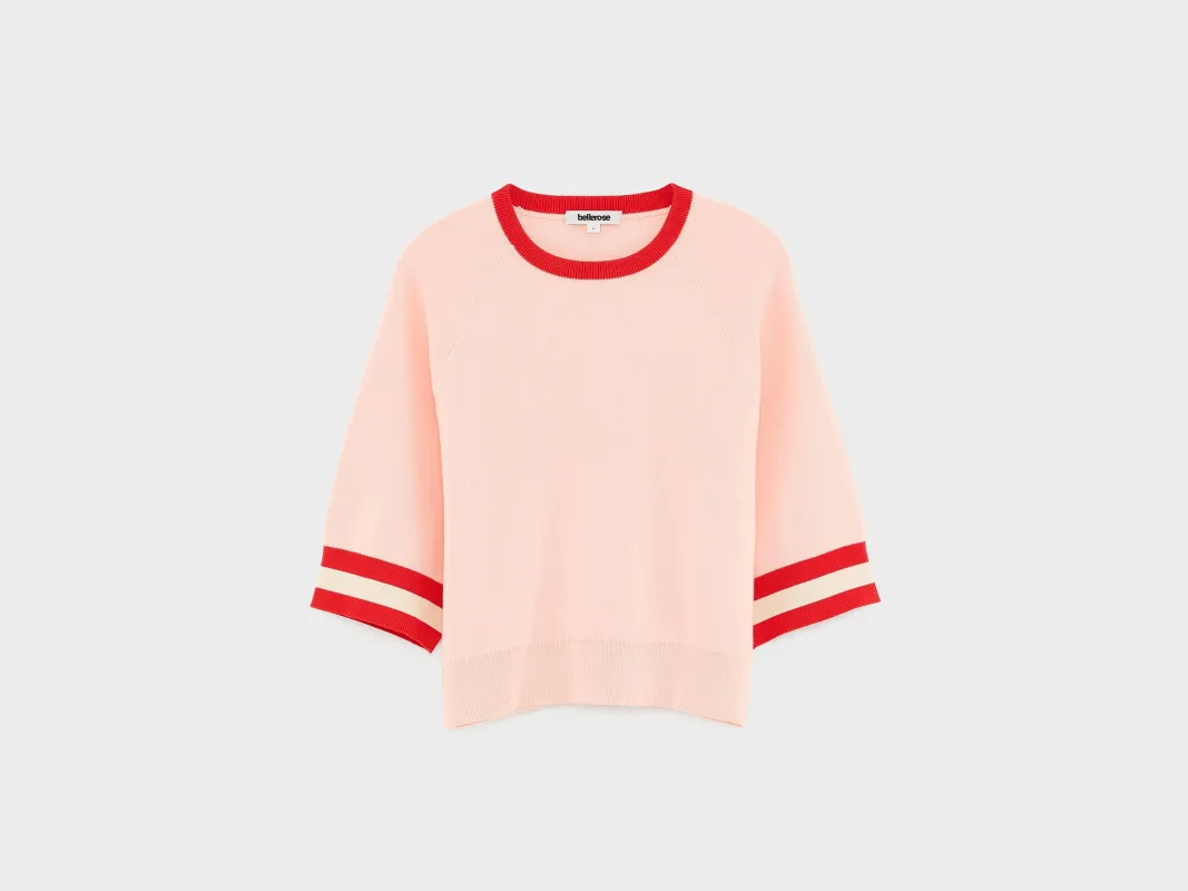 Angar cropped sweater (261 / G / LIGHT ROSE) made by Bellerose
