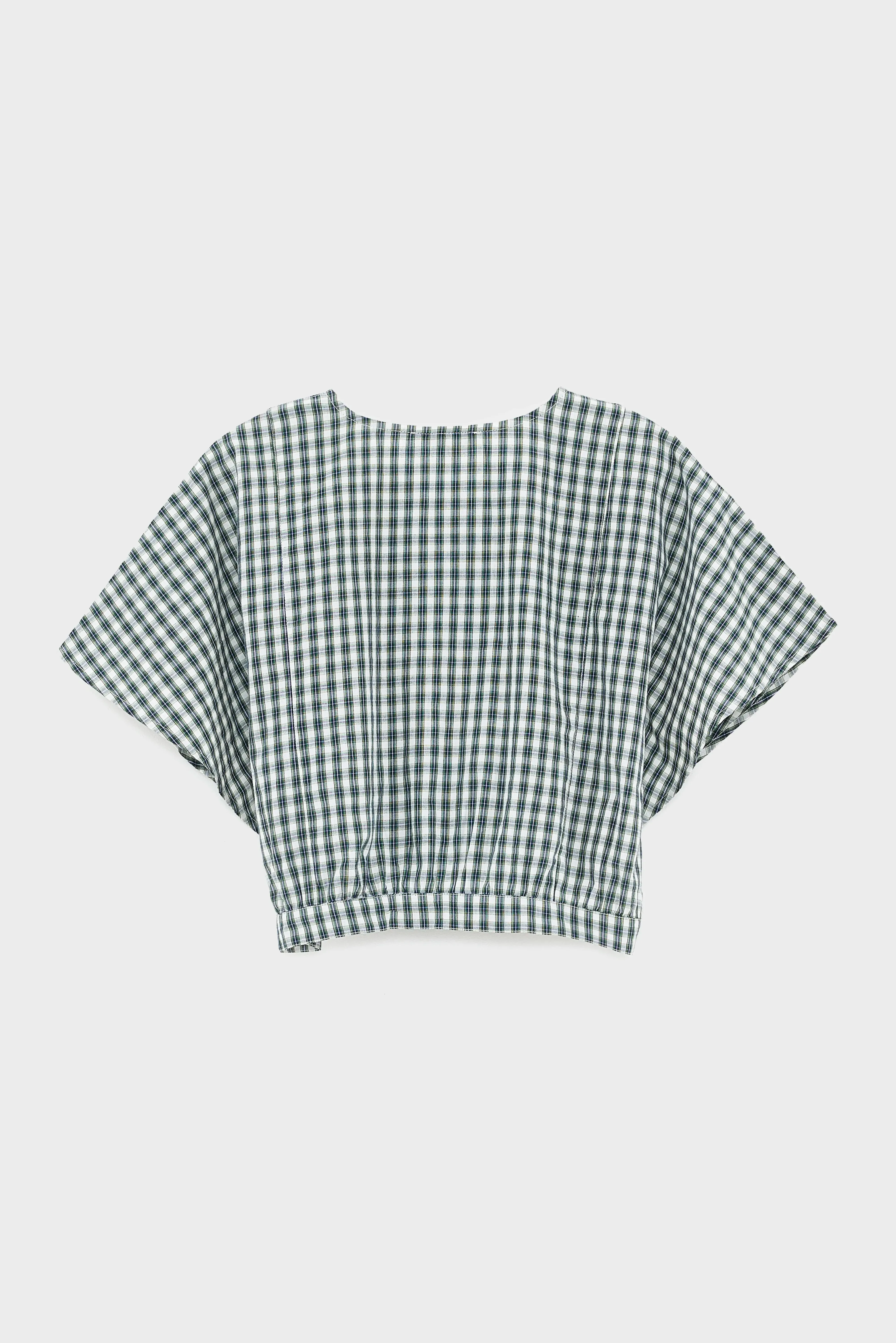 Howdy cropped blouse (261 / G / CHECK A) sold by Bellrose product image thumbnail 3