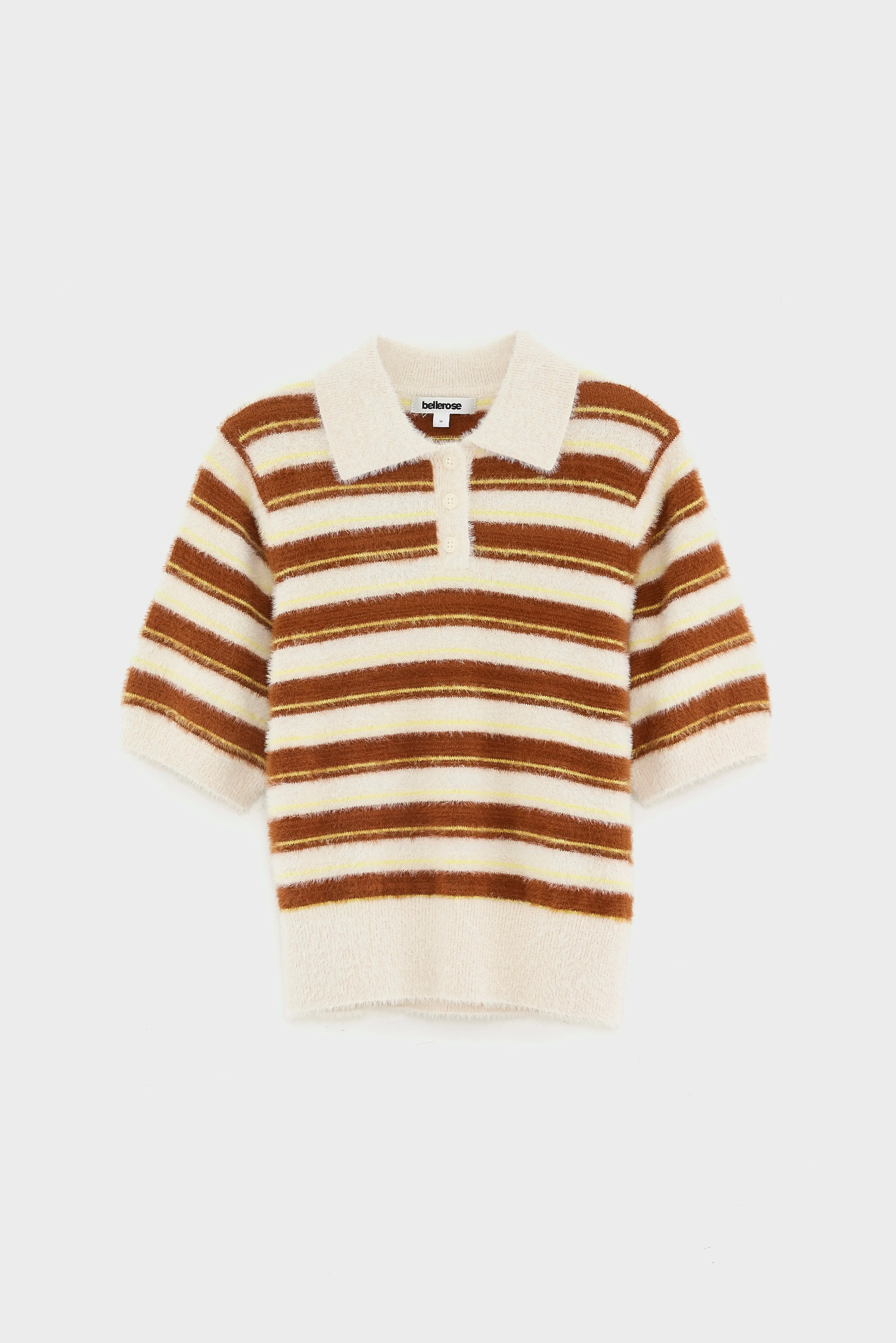 Golle knitted polo (261 / G / STRIPE B) sold by Bellrose product image thumbnail 2