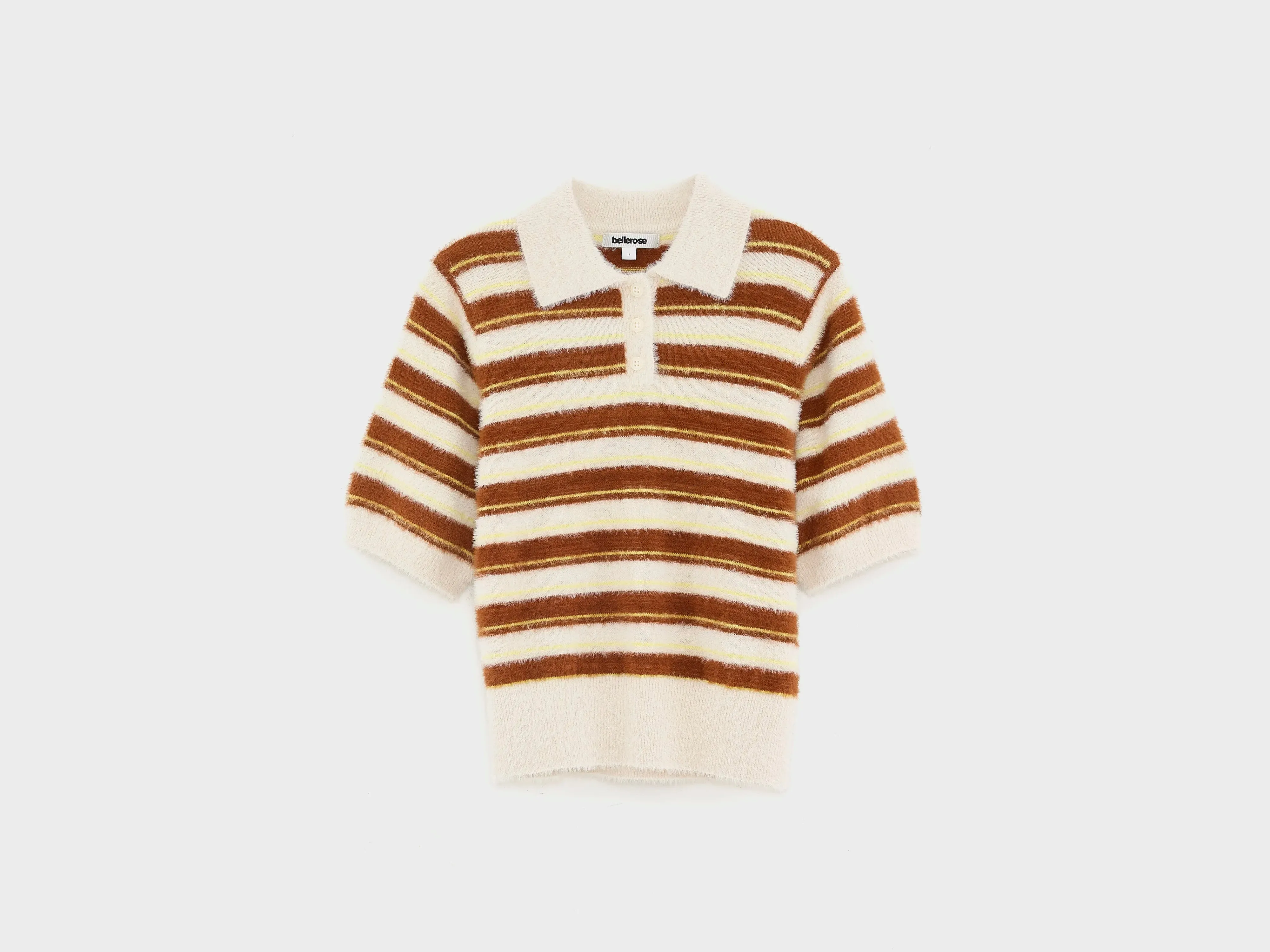 Golle knitted polo (261 / G / STRIPE B) sold by Bellrose