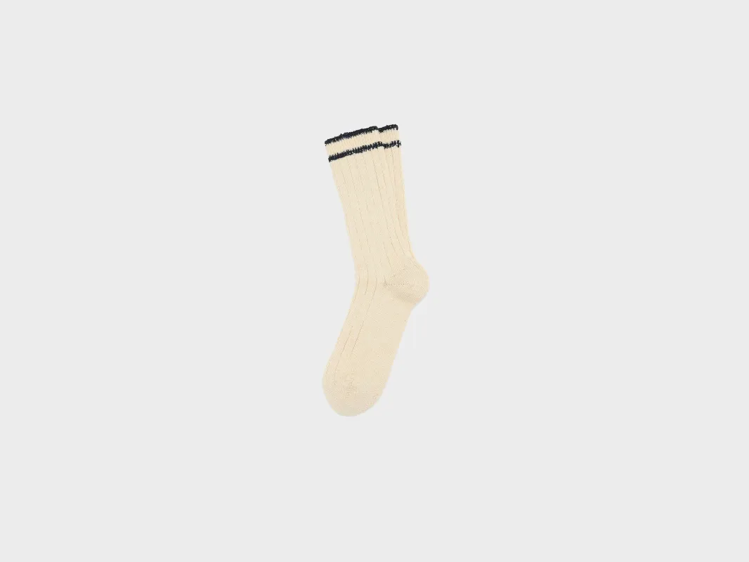 Bino ribbed socks (261 / M / NATURAL) sold by Bellrose