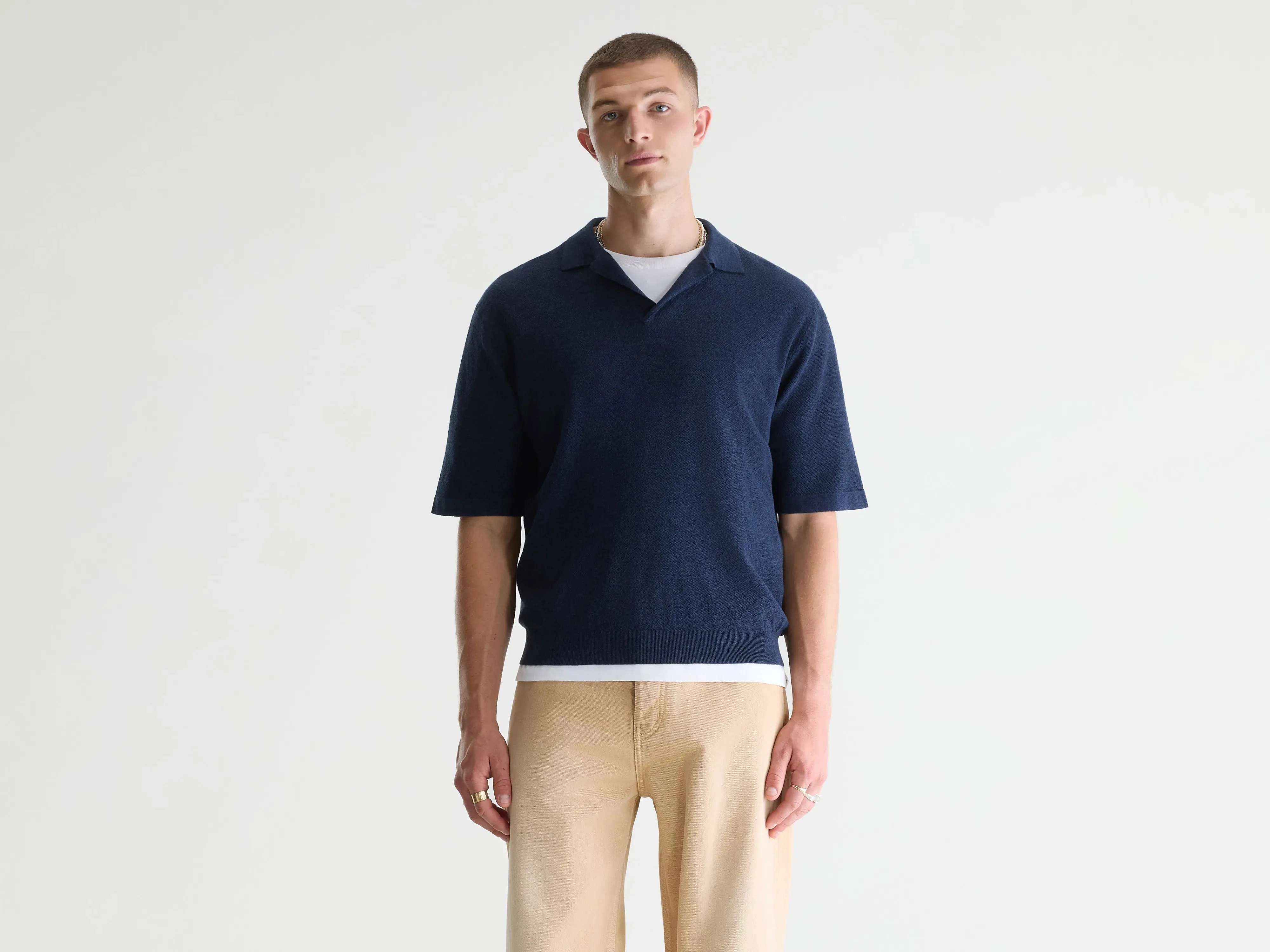 Alosh relaxed polo sweater (261 / M / ODYSEE) sold by Bellrose