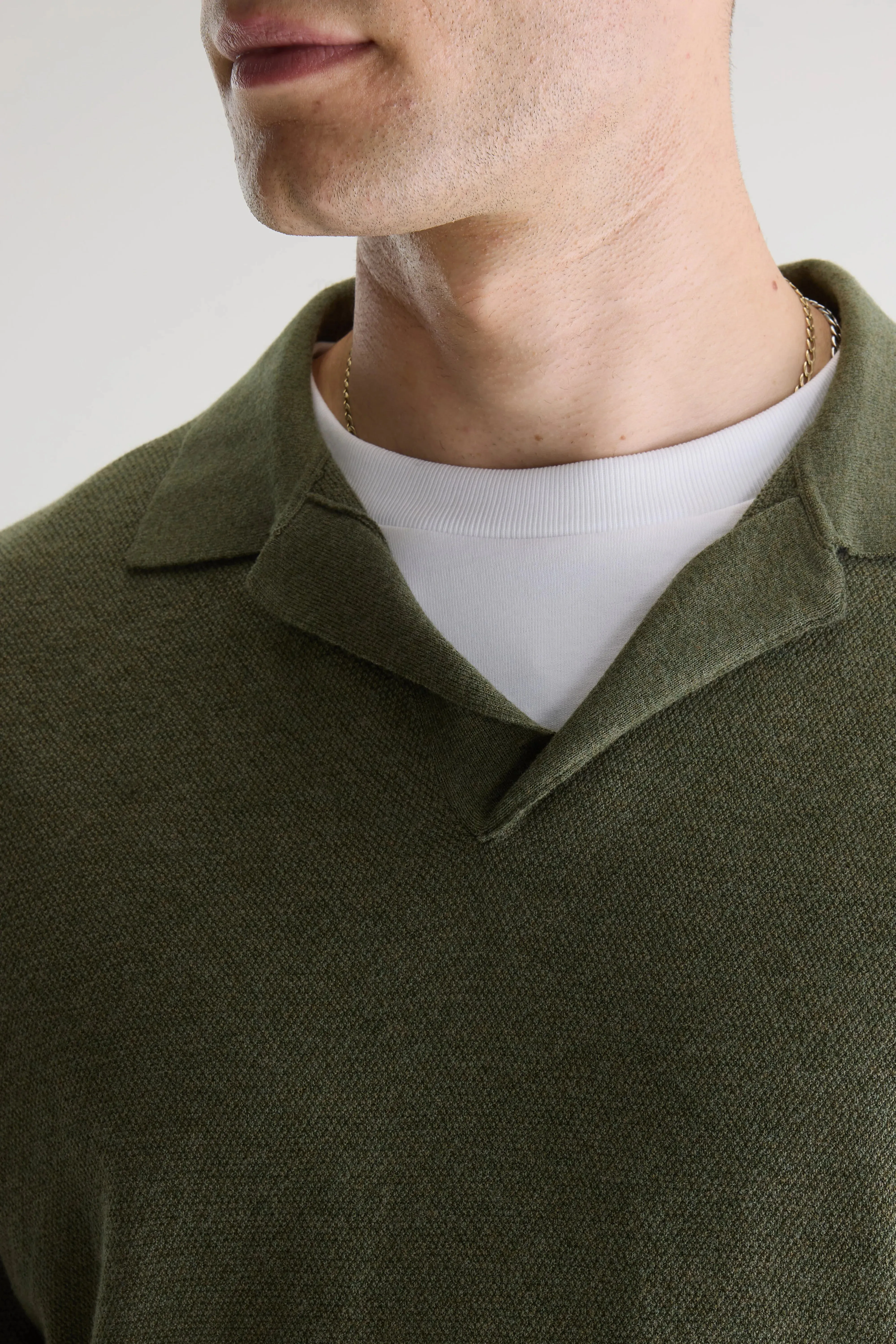 Alosh relaxed polo sweater (261 / M / JEEP) sold by Bellrose product image thumbnail 4