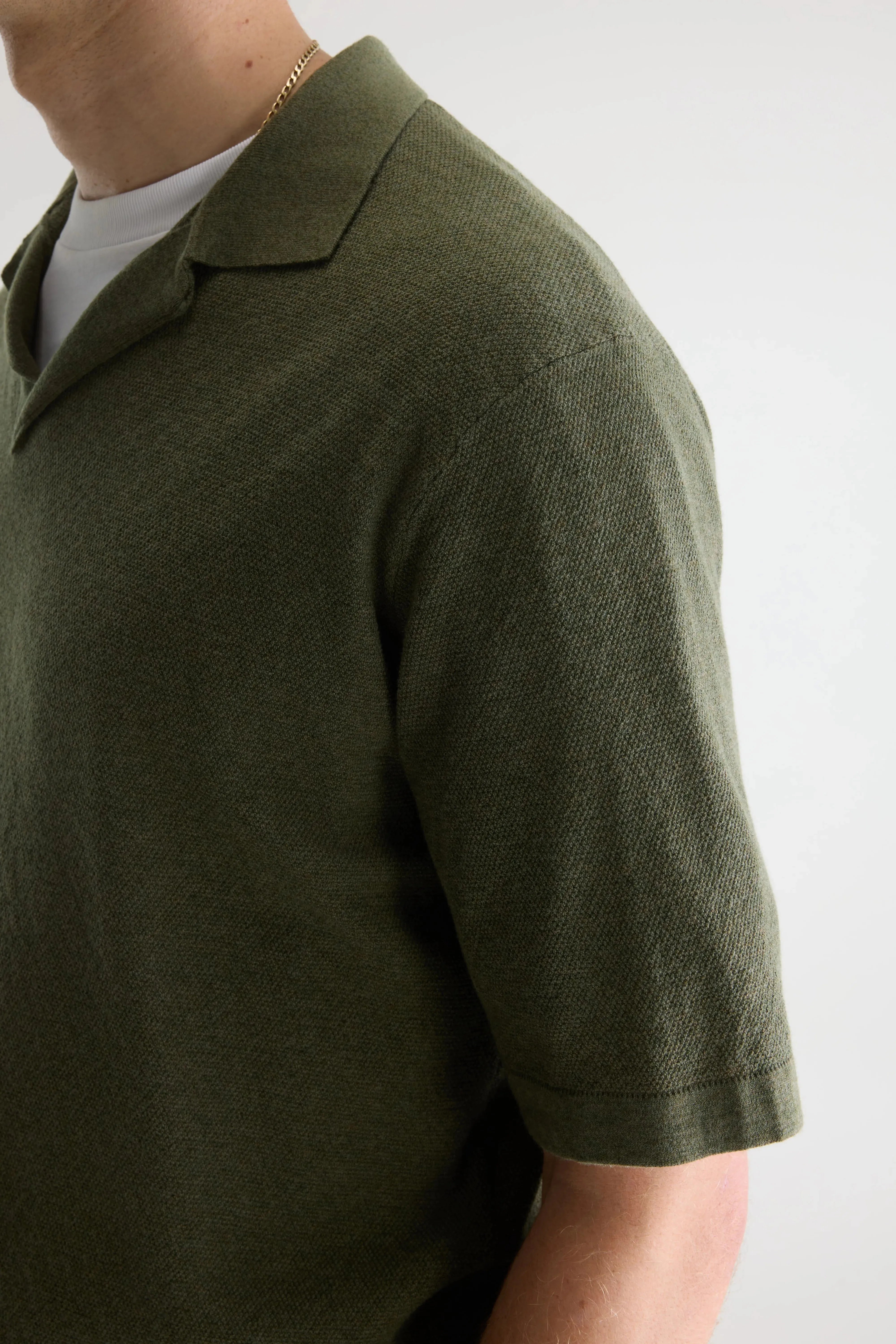 Alosh relaxed polo sweater (261 / M / JEEP) sold by Bellrose product image thumbnail 5