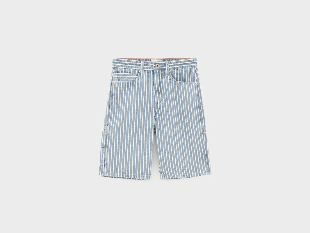 Peers denim shorts (261 / B / STRIPE A) made by Bellerose