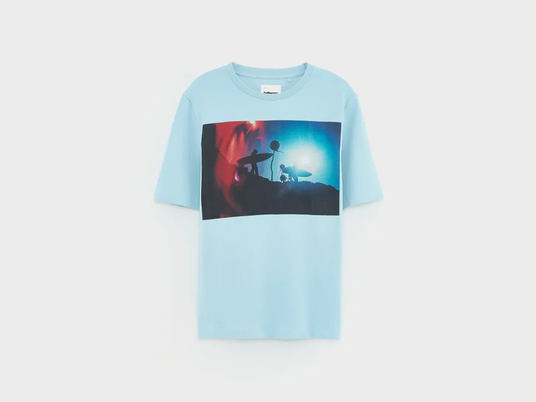 Kenny short-sleeve t-shirt (261 / B / AQUA) made by Bellerose