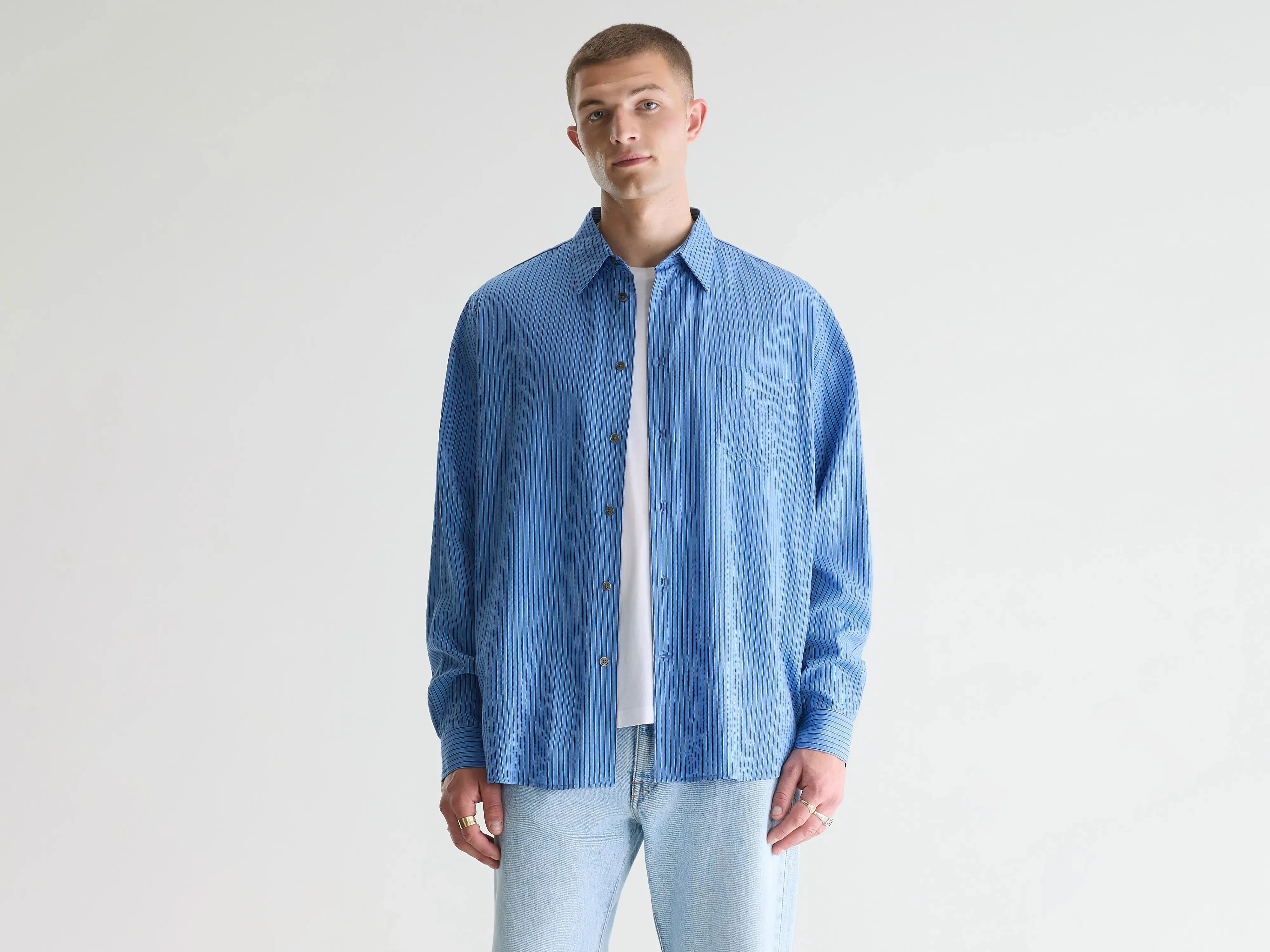 Jops relaxed shirt (261 / M / STRIPE E) sold by Bellrose