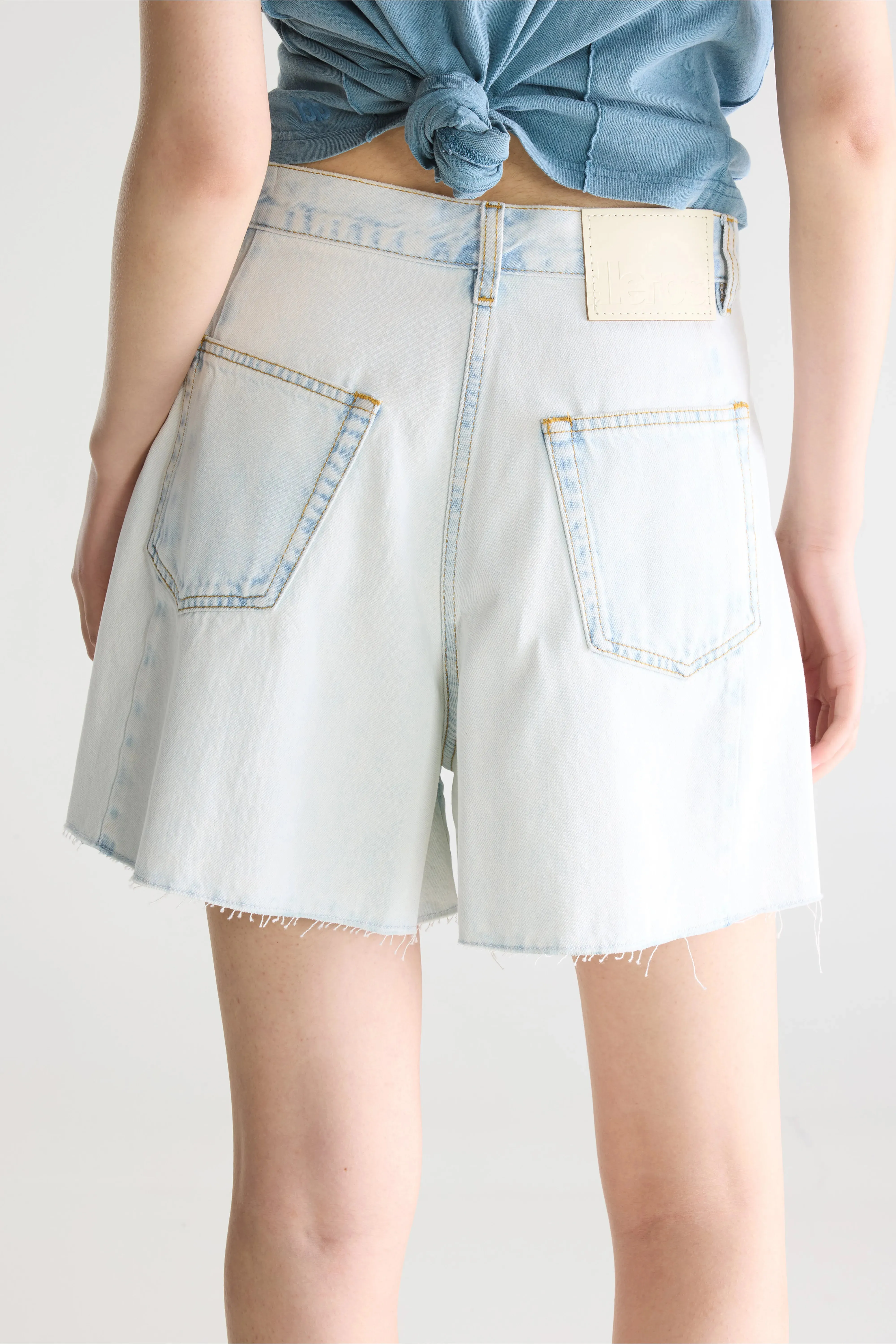 Presley wide denim shorts (261 / W / ICE BLEACH) sold by Bellrose product image thumbnail 5