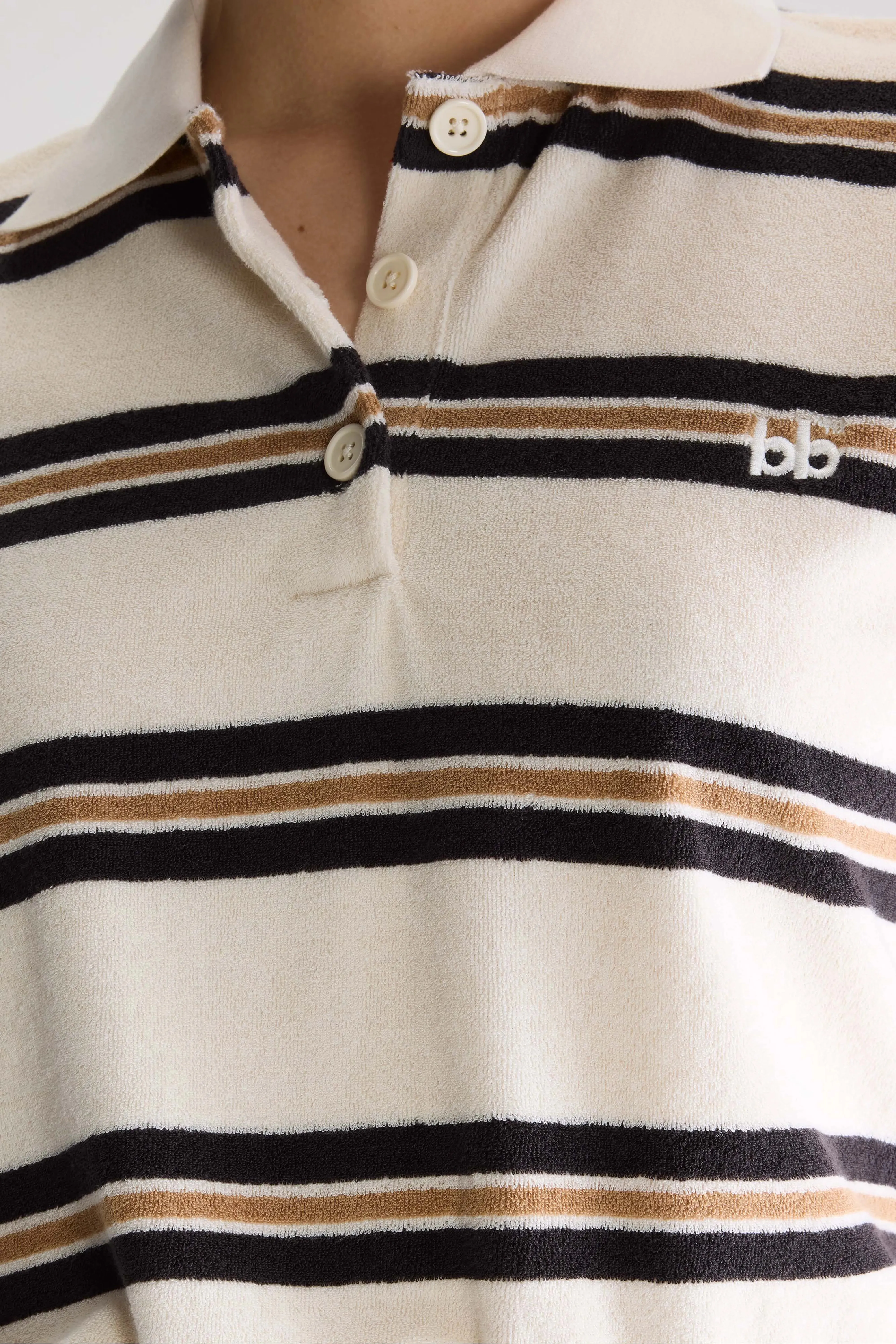 Crixus terry polo (261 / W / STRIPE B) sold by Bellrose product image thumbnail 5