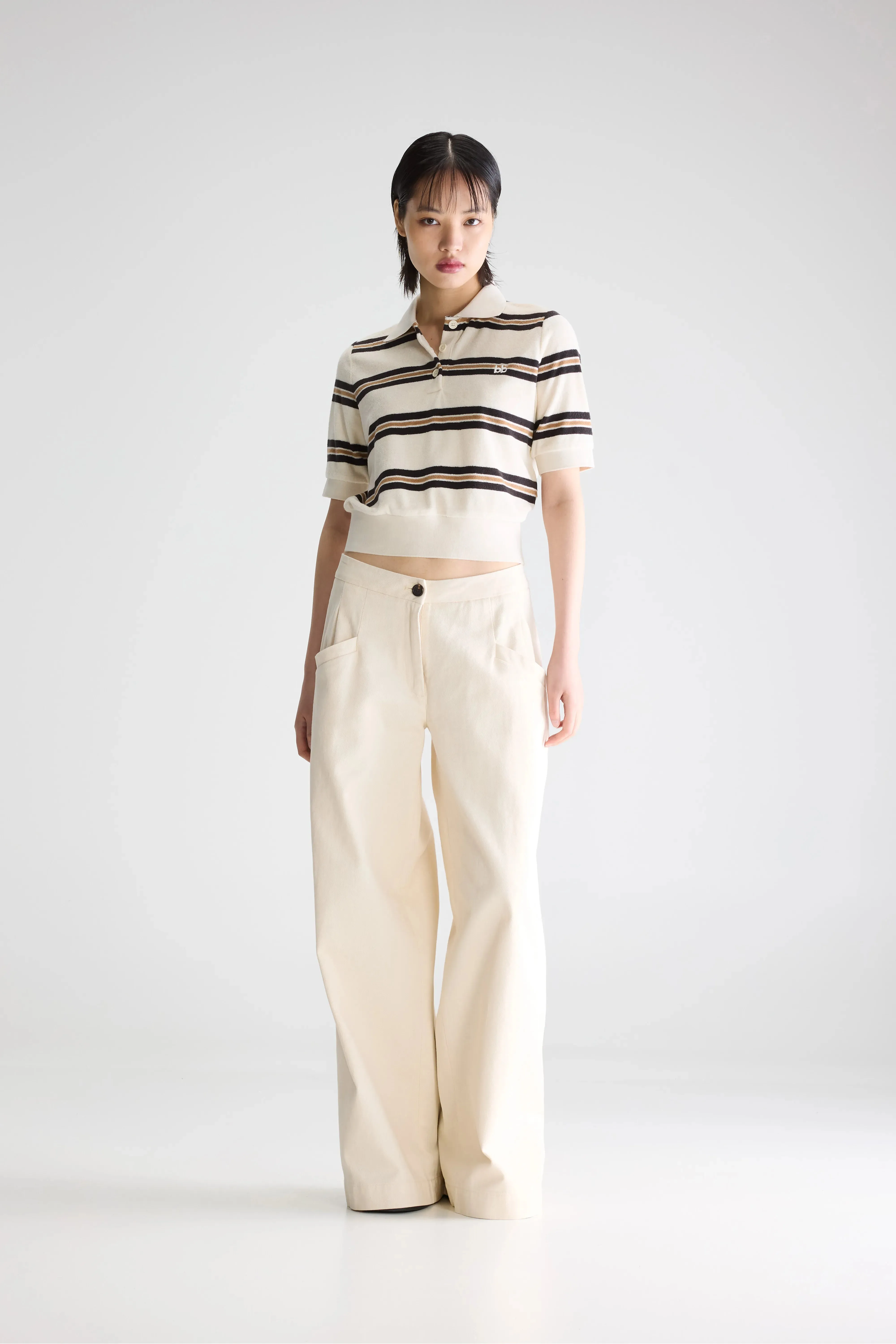 Crixus terry polo (261 / W / STRIPE B) sold by Bellrose product image thumbnail 3