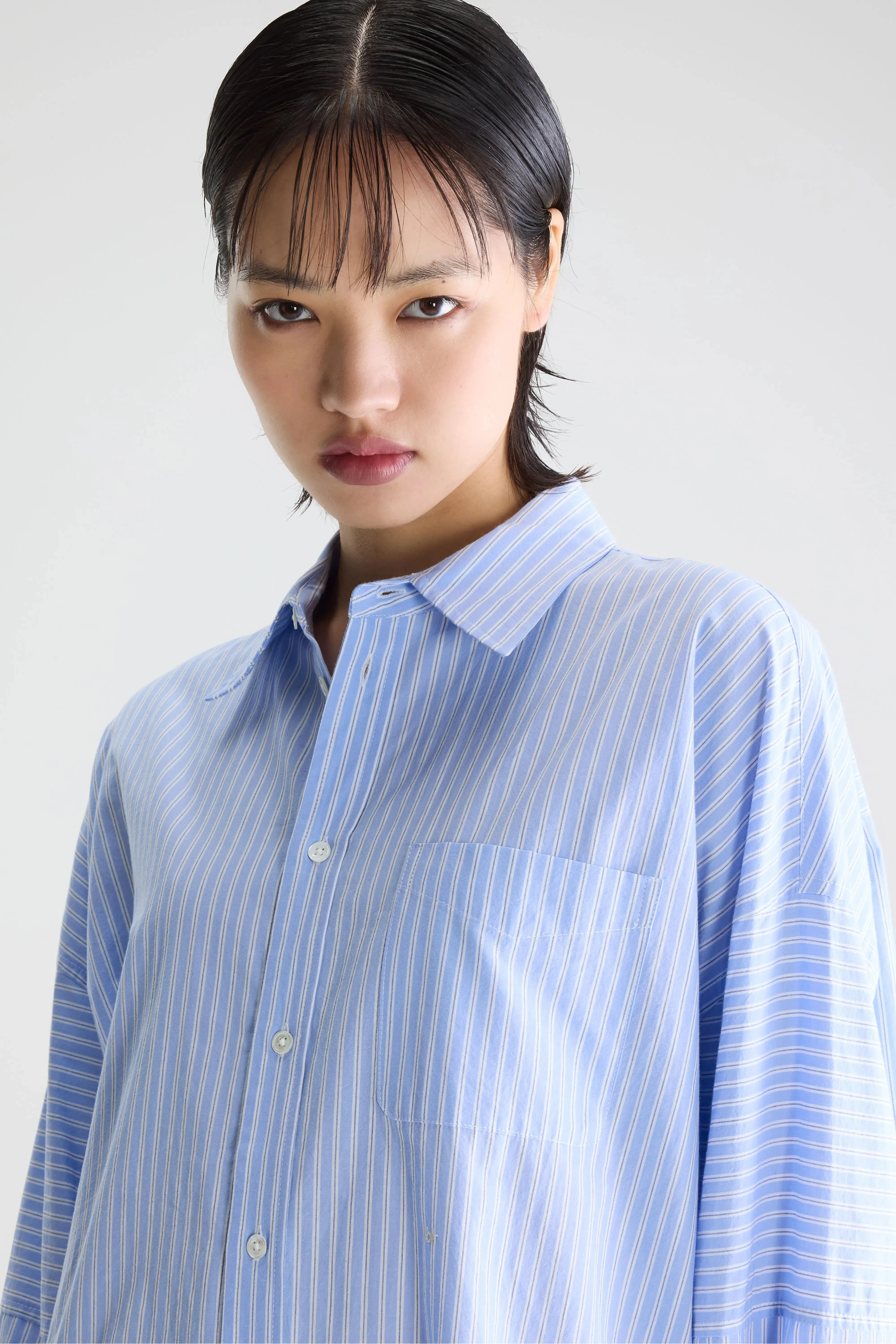 Jinner striped shirt dress (261 / W / STRIPE A) sold by Bellrose product image thumbnail 5