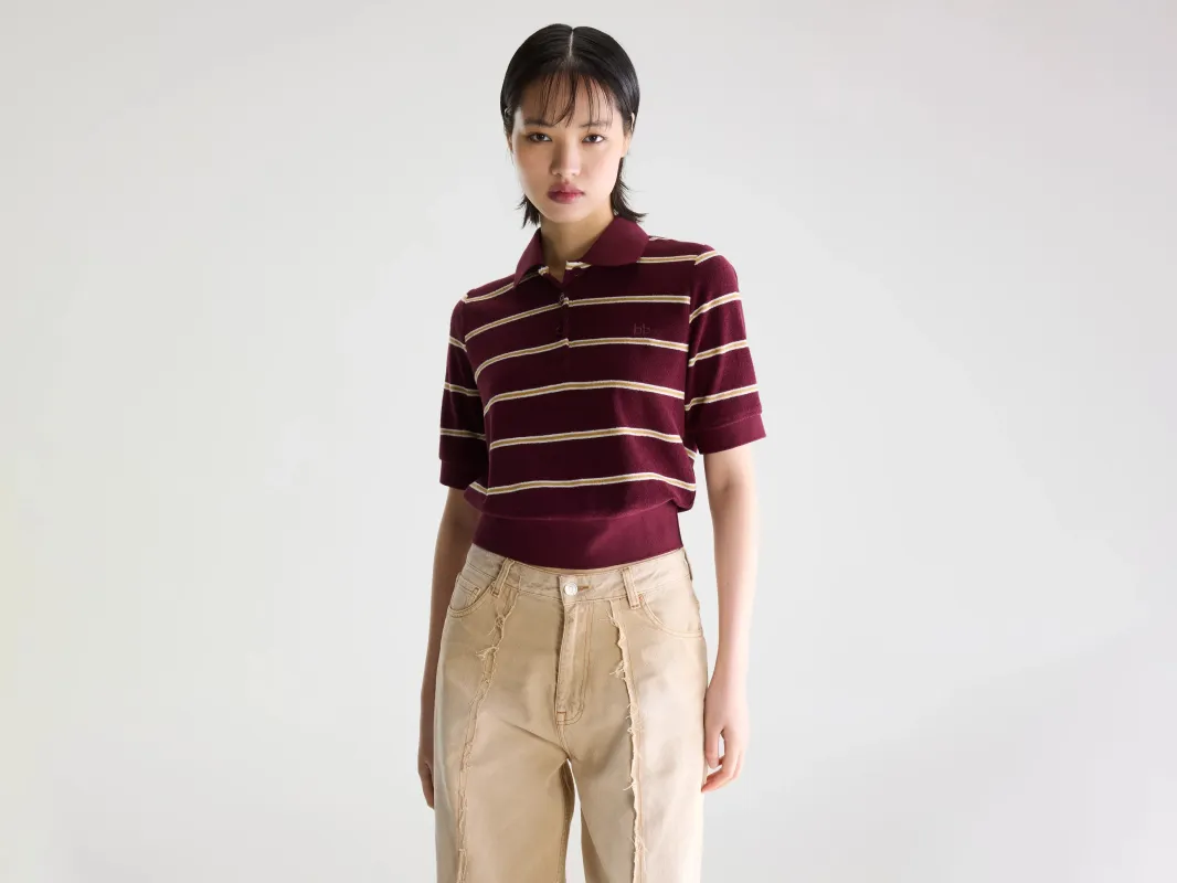 Crixus terry polo (261 / W / STRIPE A) made by Bellerose