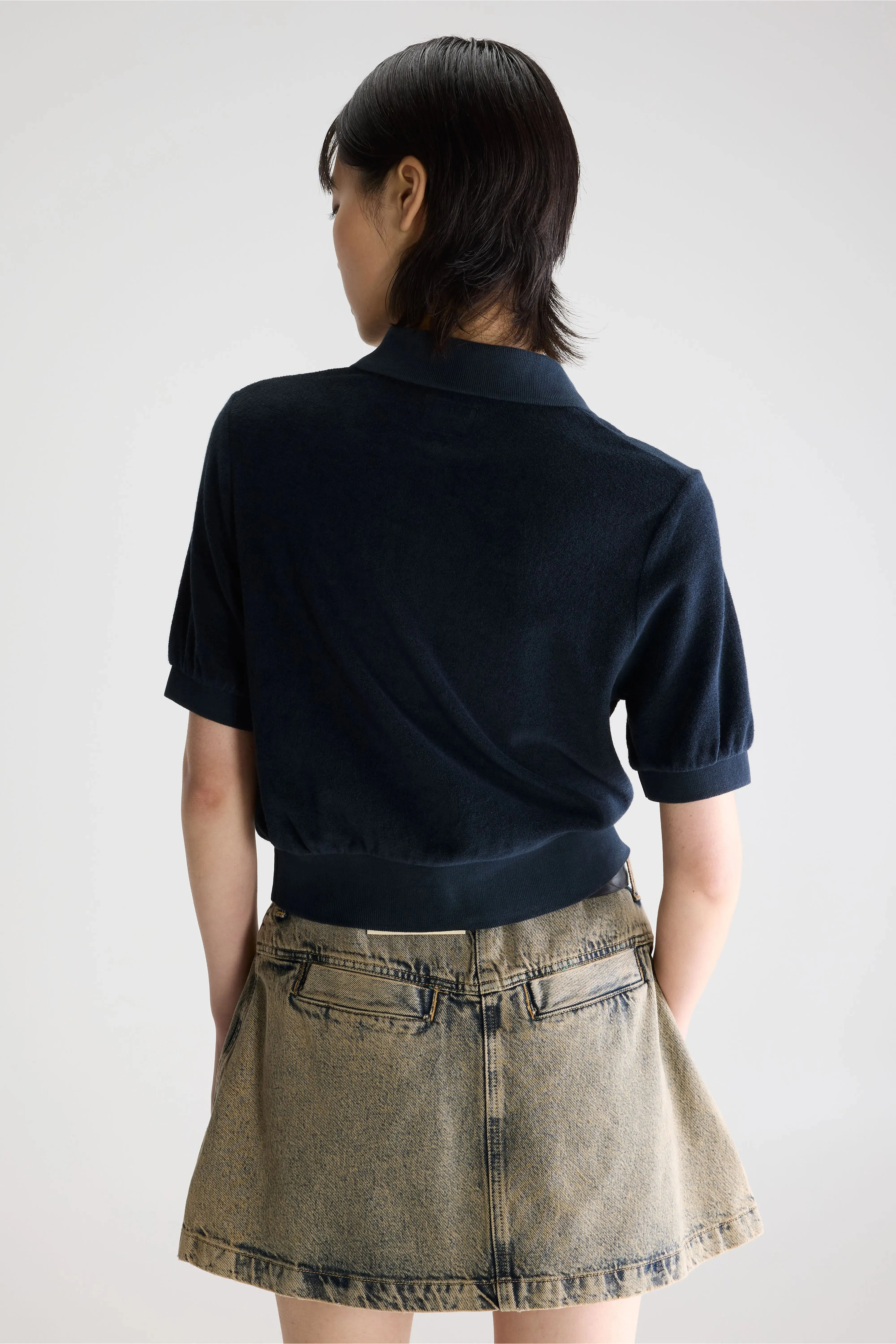 Crixus terry polo (261 / W / NAVY) sold by Bellrose product image thumbnail 4