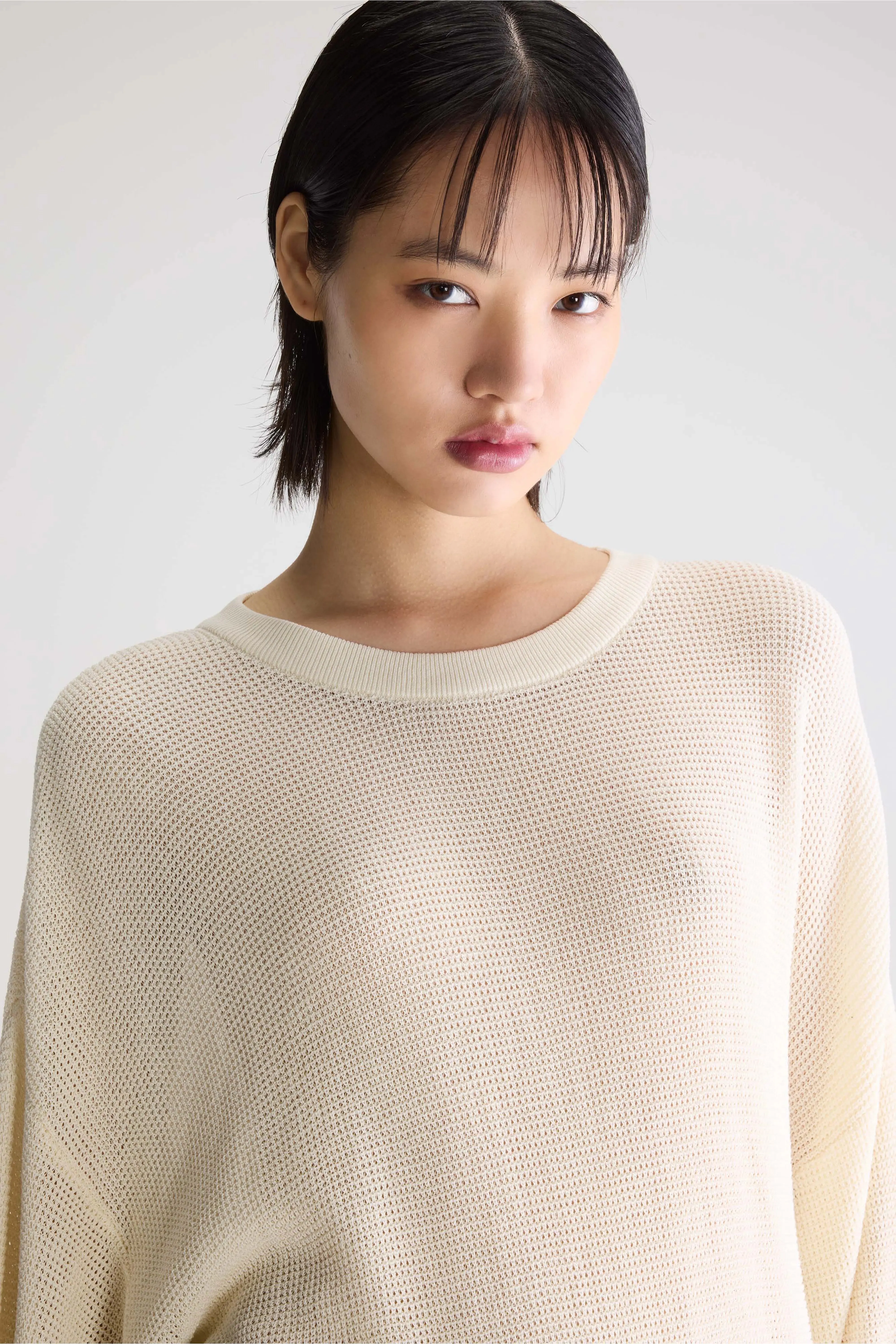 Alie sheer knit sweater (261 / W / WHISPER) sold by Bellrose product image thumbnail 5