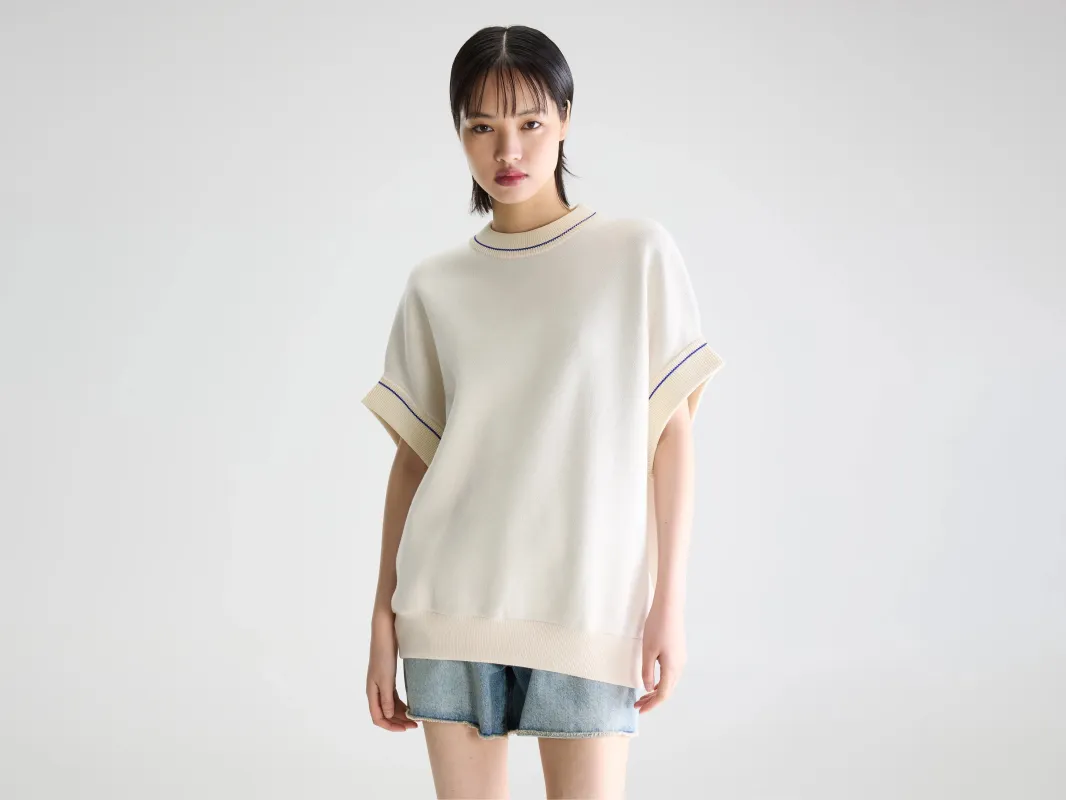 Angen sleeveless sweater (261 / W / MILKY WAY) made by Bellerose