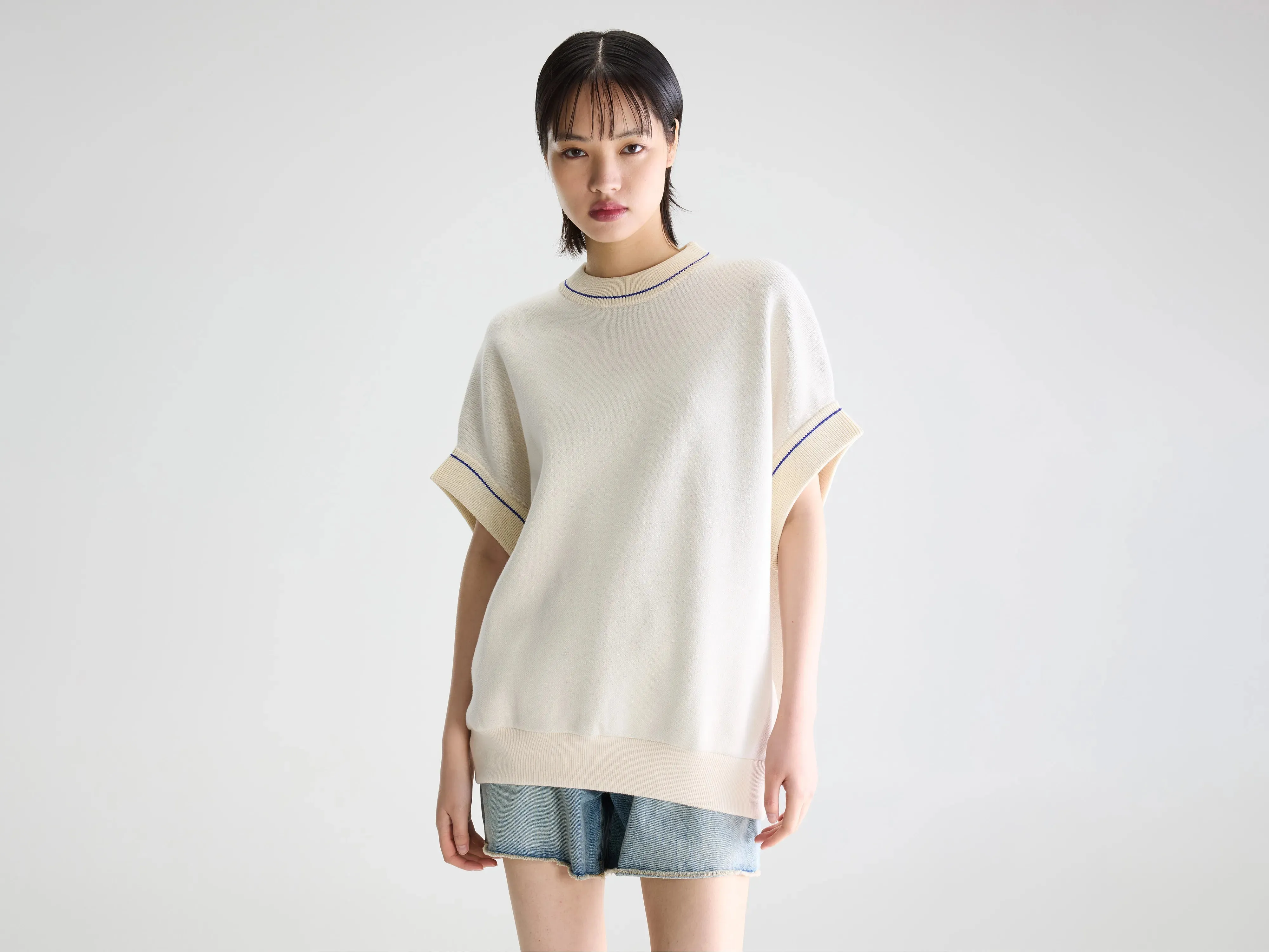 Angen sleeveless sweater (261 / W / MILKY WAY) sold by Bellrose