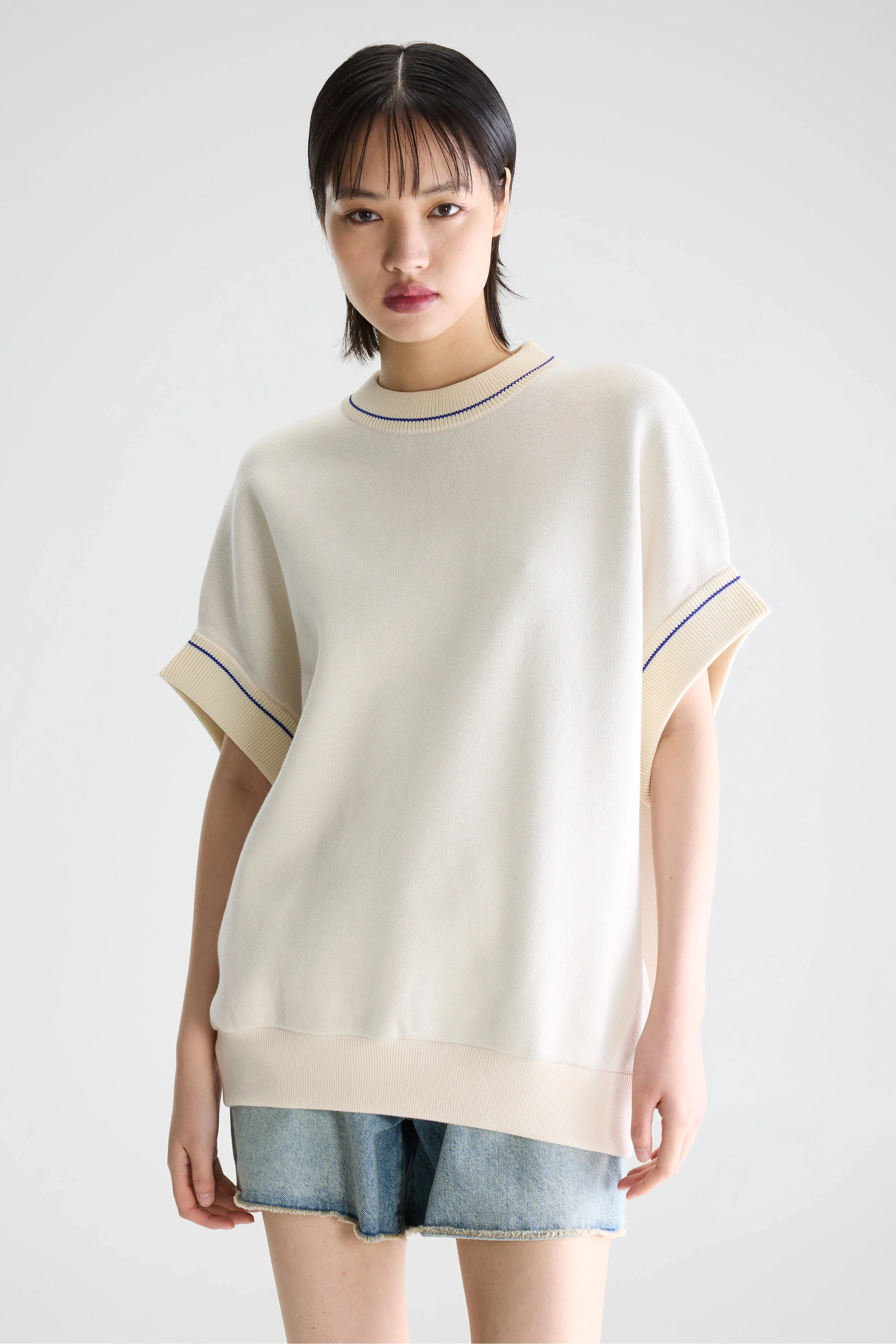 Angen sleeveless sweater (261 / W / MILKY WAY) sold by Bellrose product image thumbnail 2