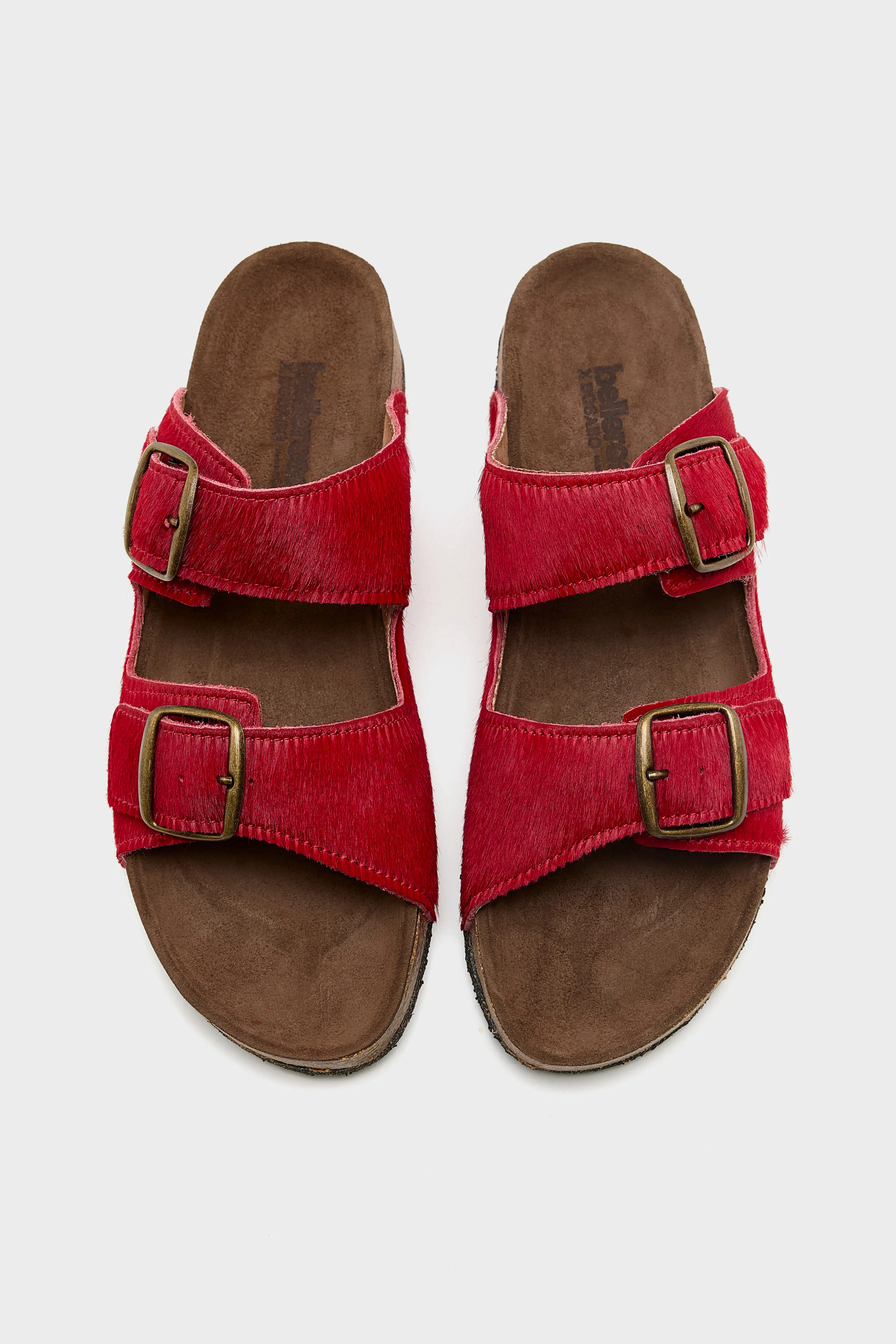 Red Ponyhair Sandals (261 / W / RED) sold by Bellrose product image thumbnail 4