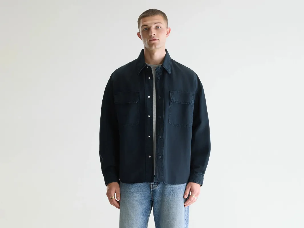 Poach relaxed overshirt (261 / M / JET SET) made by Bellerose