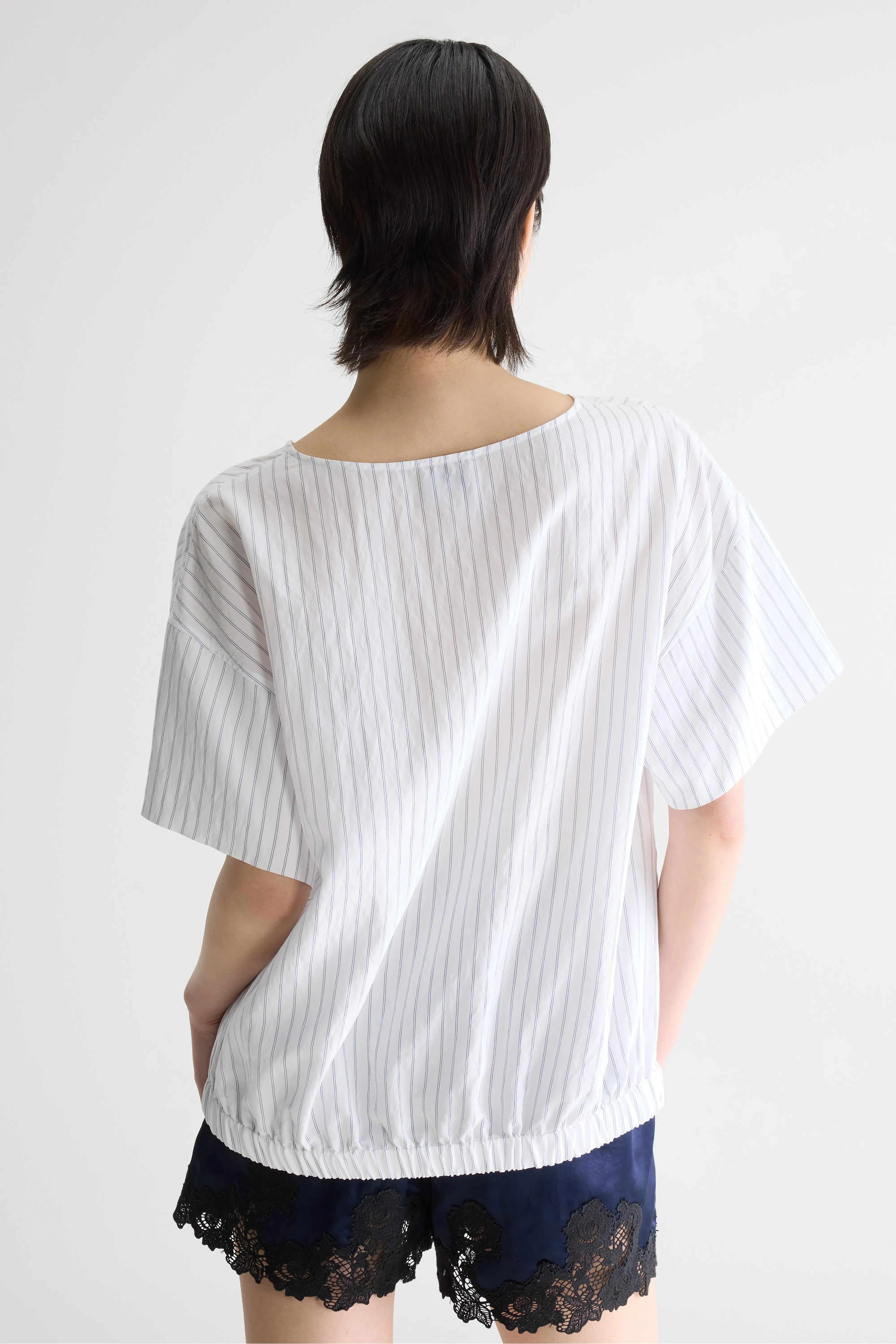 Soleil short sleeve blouse (261 / W / STRIPE A) sold by Bellrose product image thumbnail 4