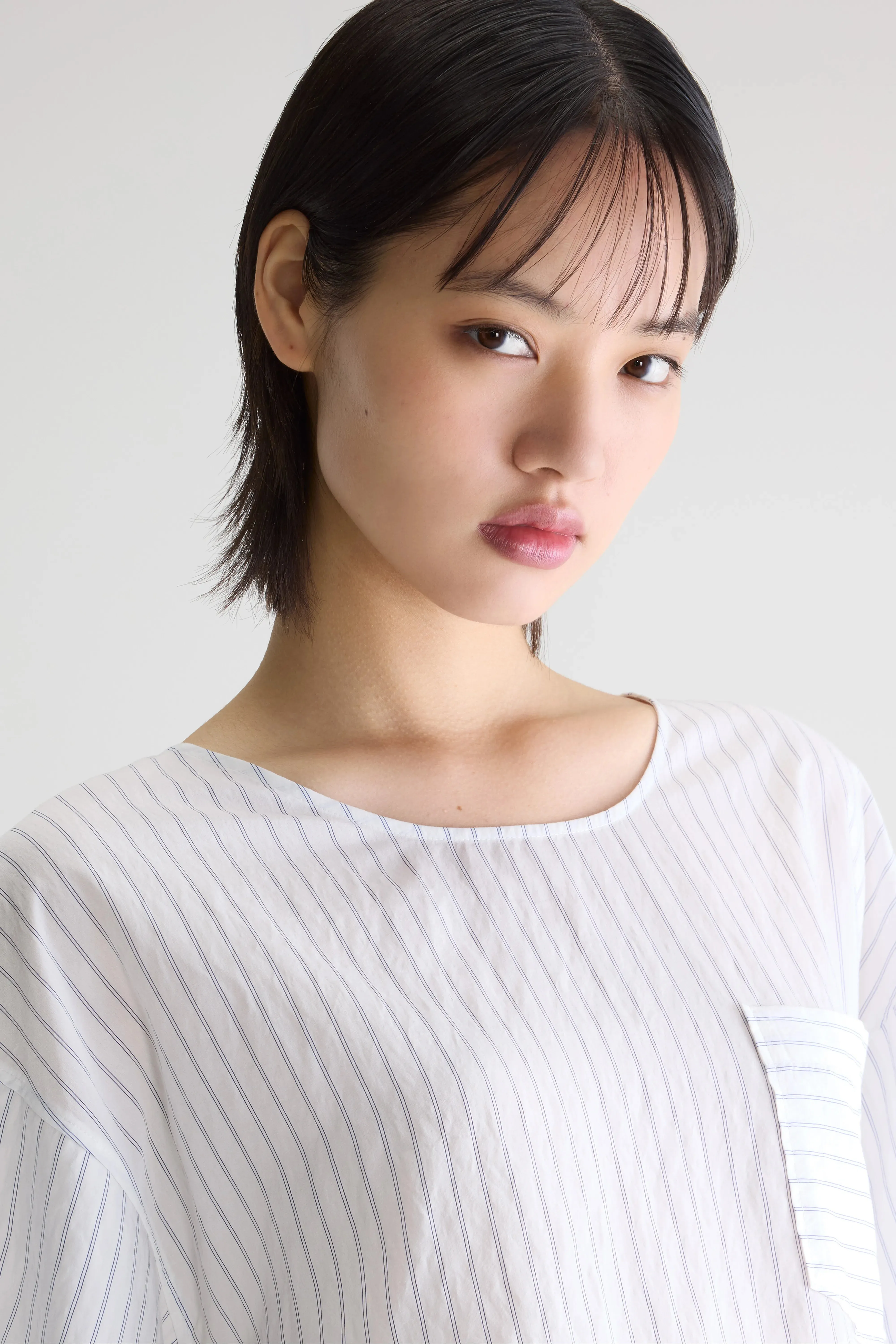 Soleil short sleeve blouse (261 / W / STRIPE A) sold by Bellrose product image thumbnail 5