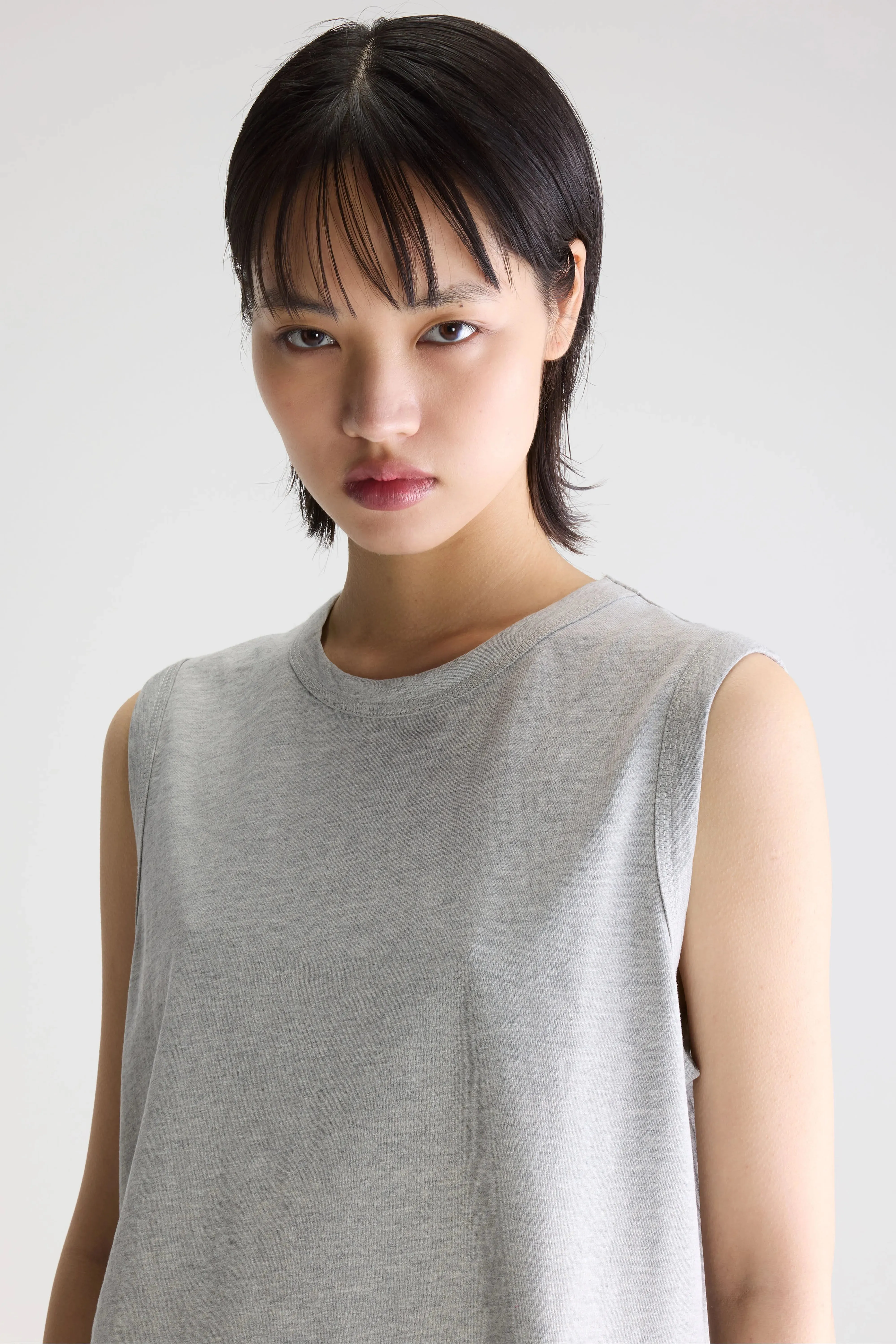 Cuare regular tank top (261 / W / H. GREY) sold by Bellrose product image thumbnail 5