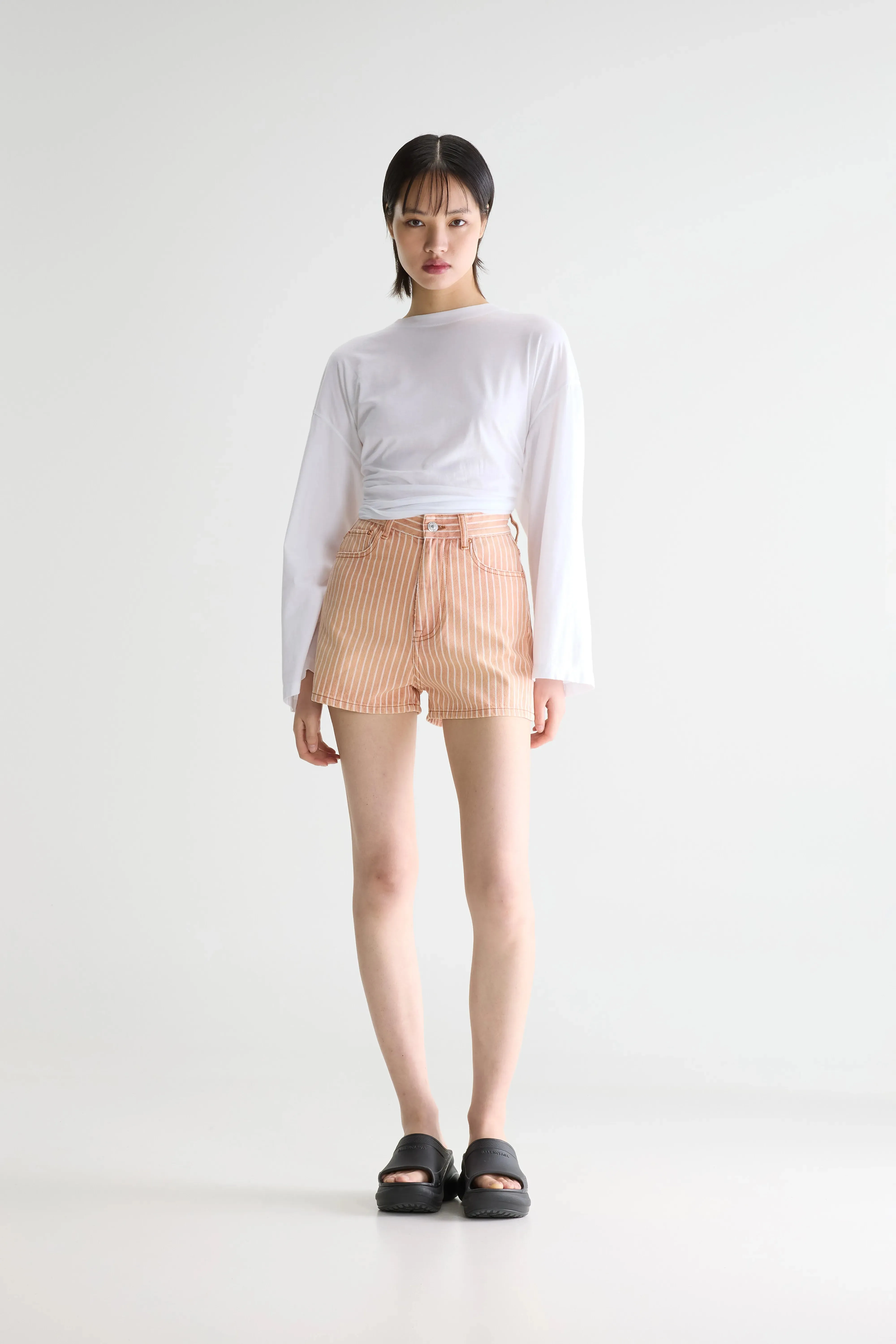 Party wide denim shorts (261 / W / STRIPE E) sold by Bellrose product image thumbnail 2