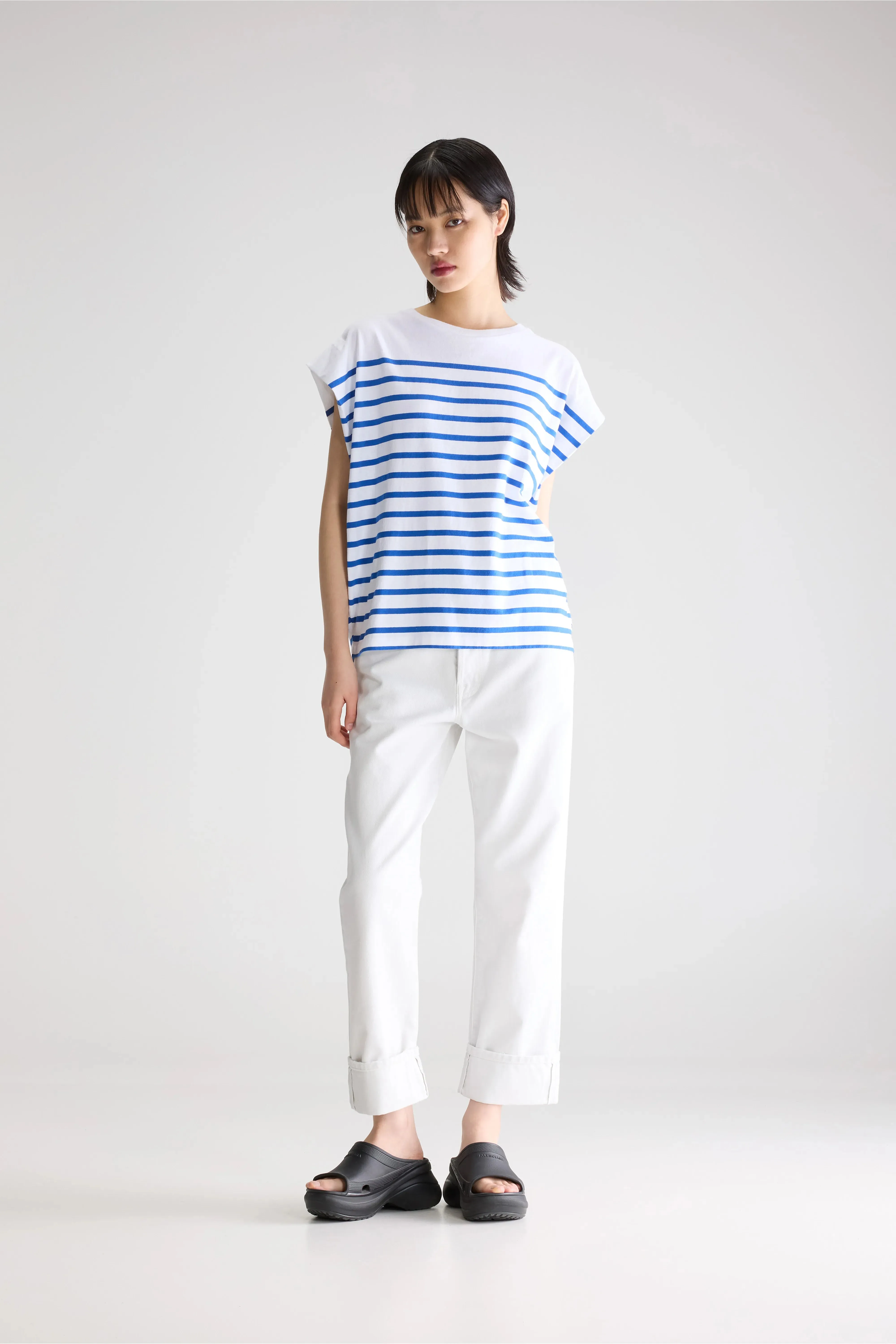 Vice sleeveless t-shirt (261 / W / STRIPE A) sold by Bellrose product image thumbnail 3