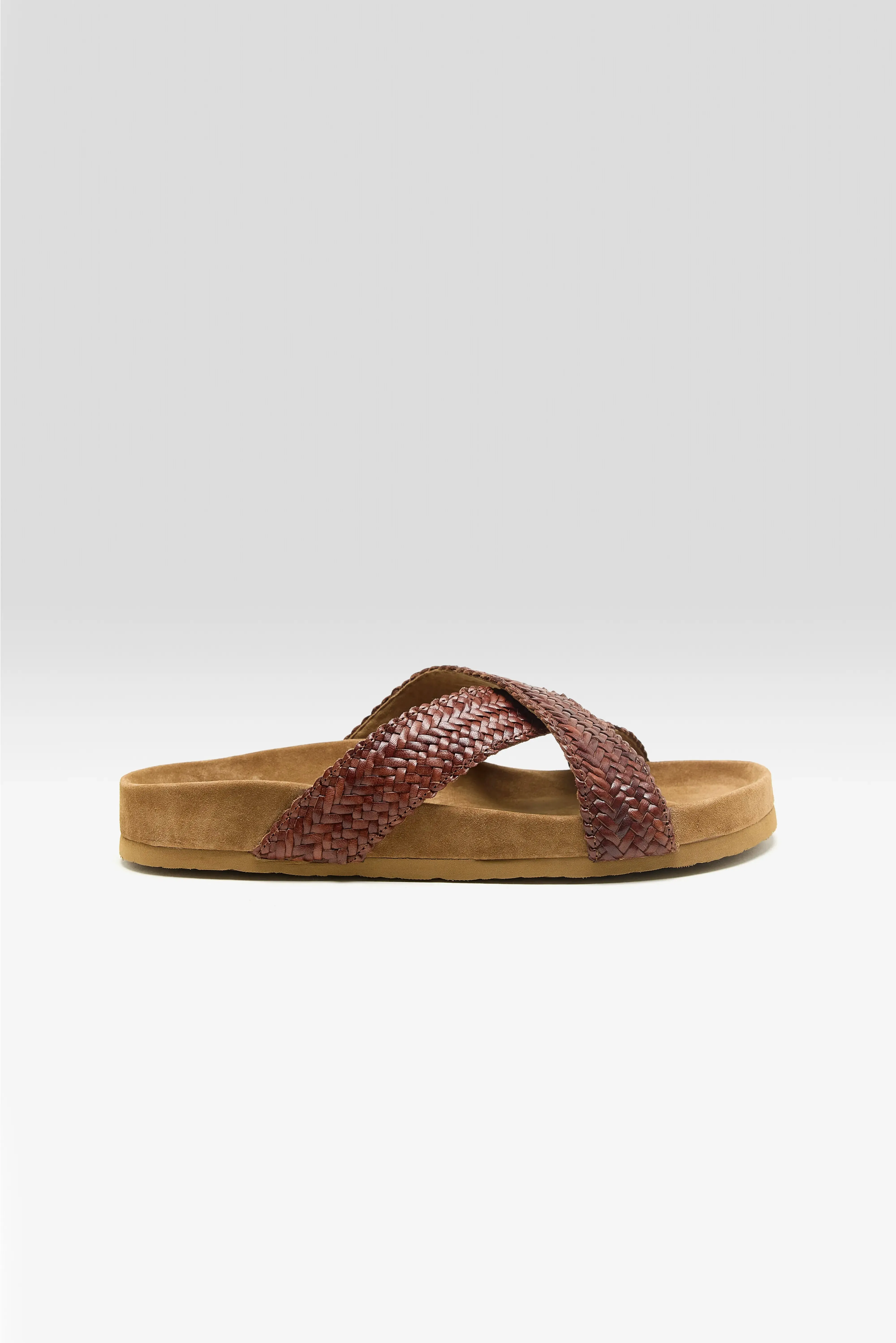 Handwoven Leather Sandals (261 / W / DARK BROWN) sold by Bellrose product image thumbnail 2