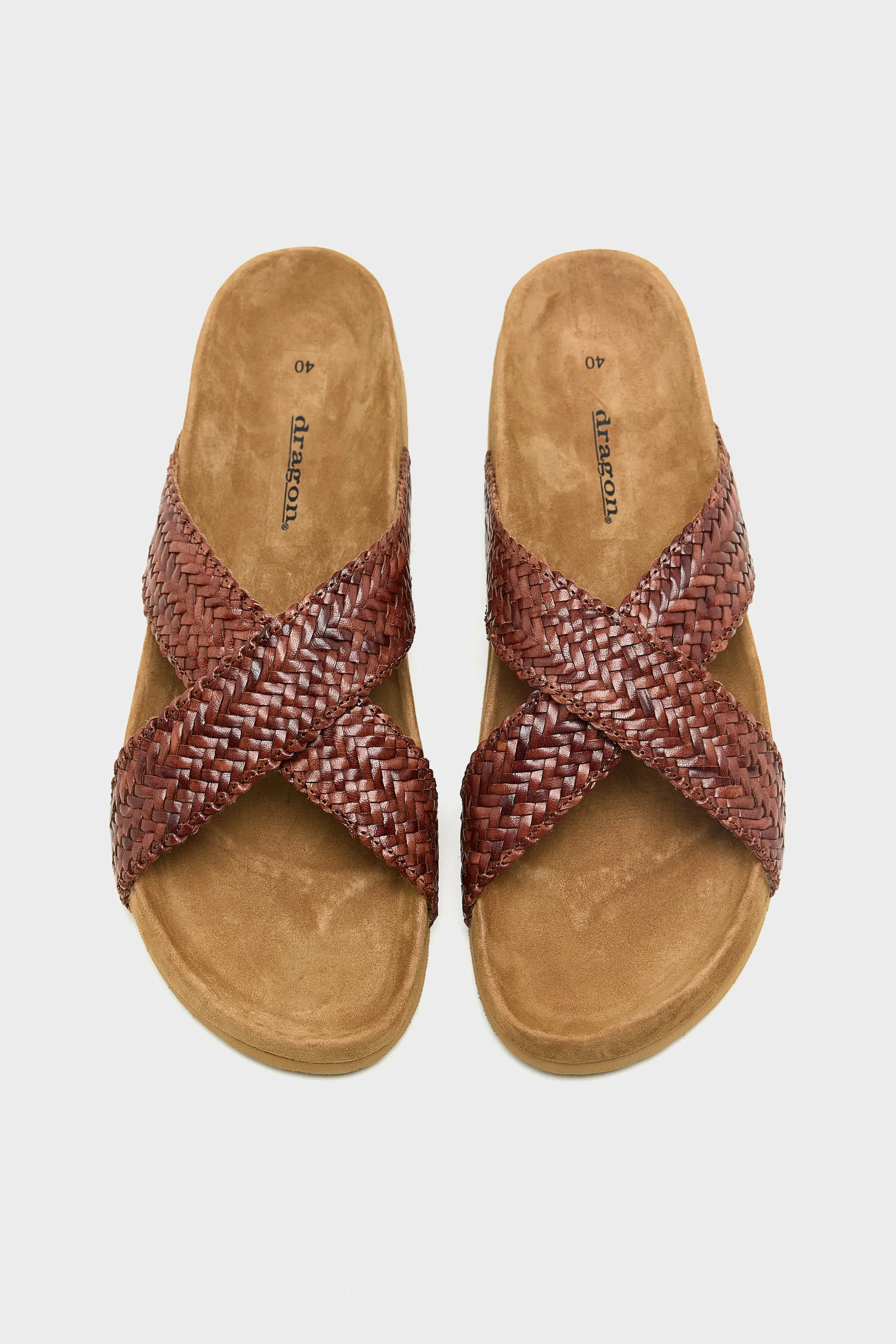 Handwoven Leather Sandals (261 / W / DARK BROWN) sold by Bellrose product image thumbnail 4